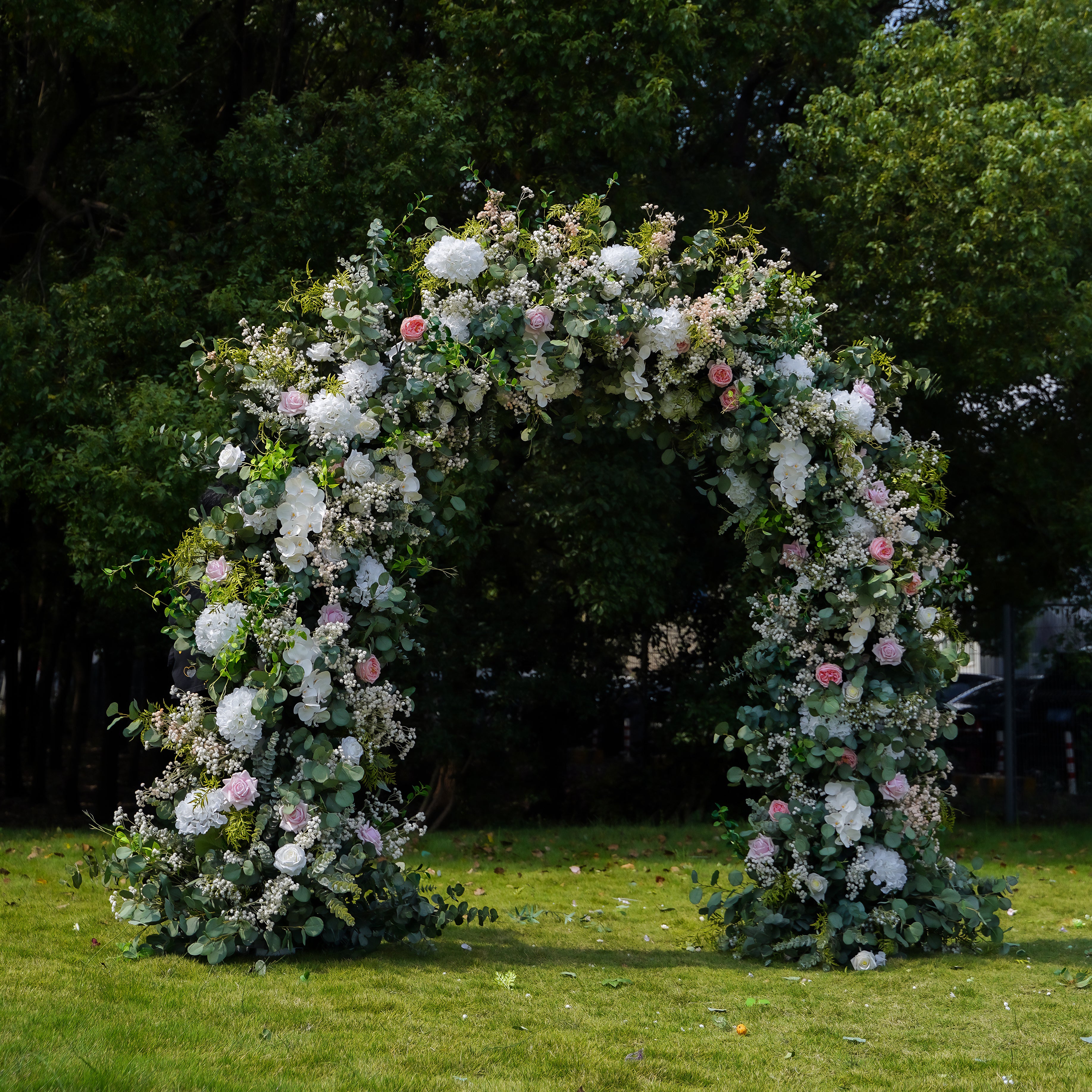 Jean Wedding Party Background Floral Arch Decoration Rose Morning