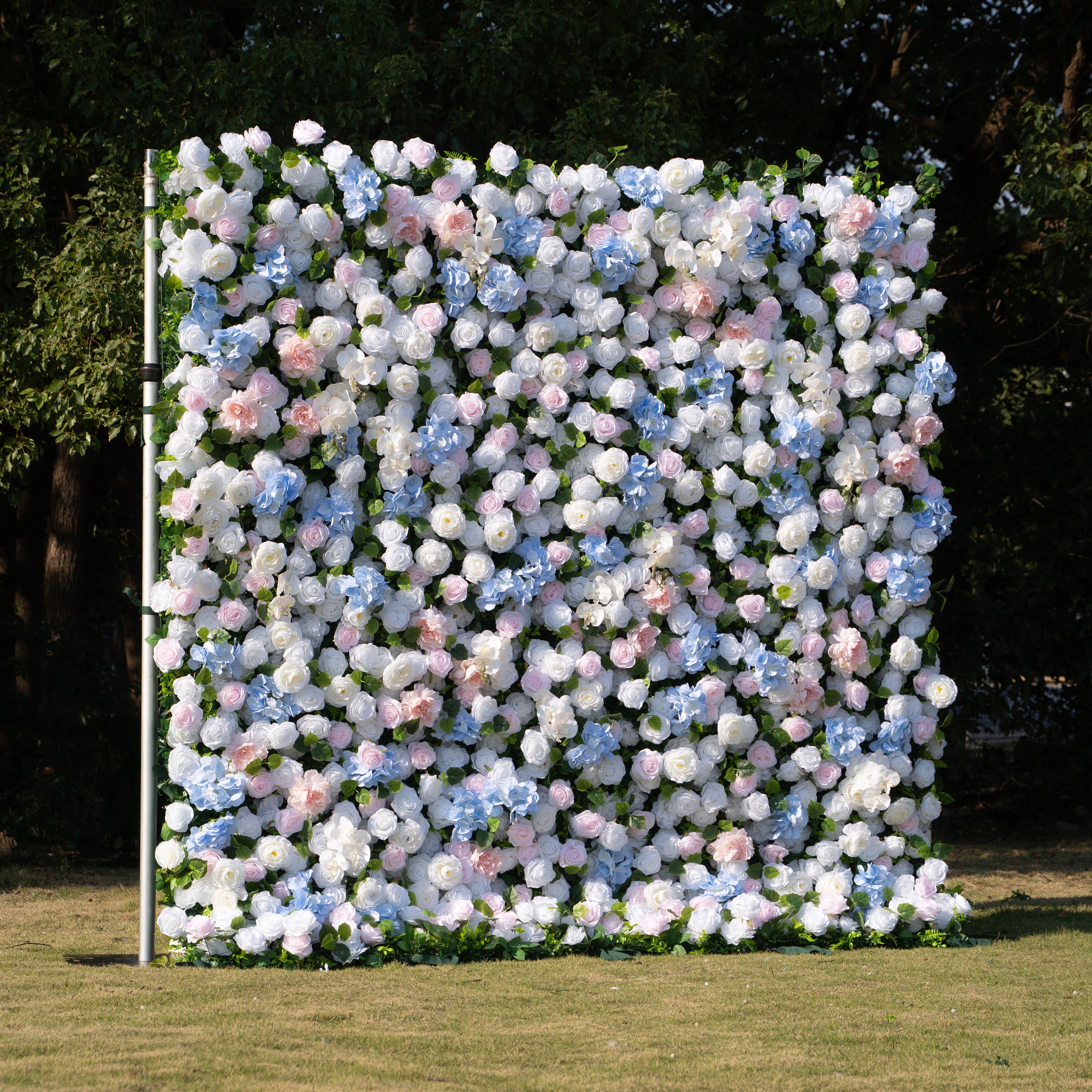 Serene: 3D Layered Flower Wall - Luxury Silk Rolling Backdrop (In US Stock 5-7 Days Delivered)