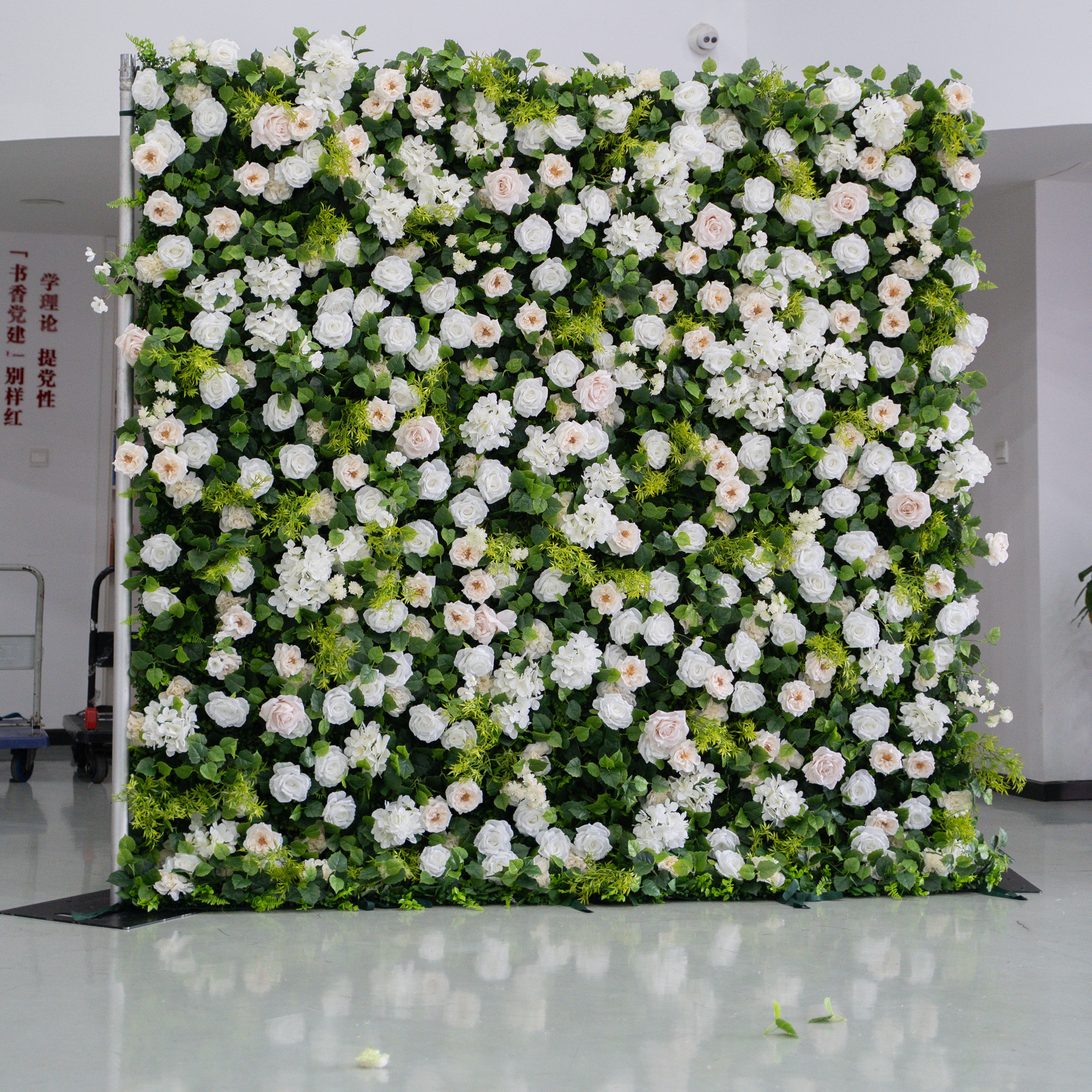 Forever: 3D Layered Flower Wall - Luxury Silk Rolling Backdrop (In US Stock 5-7 Days Delivered)