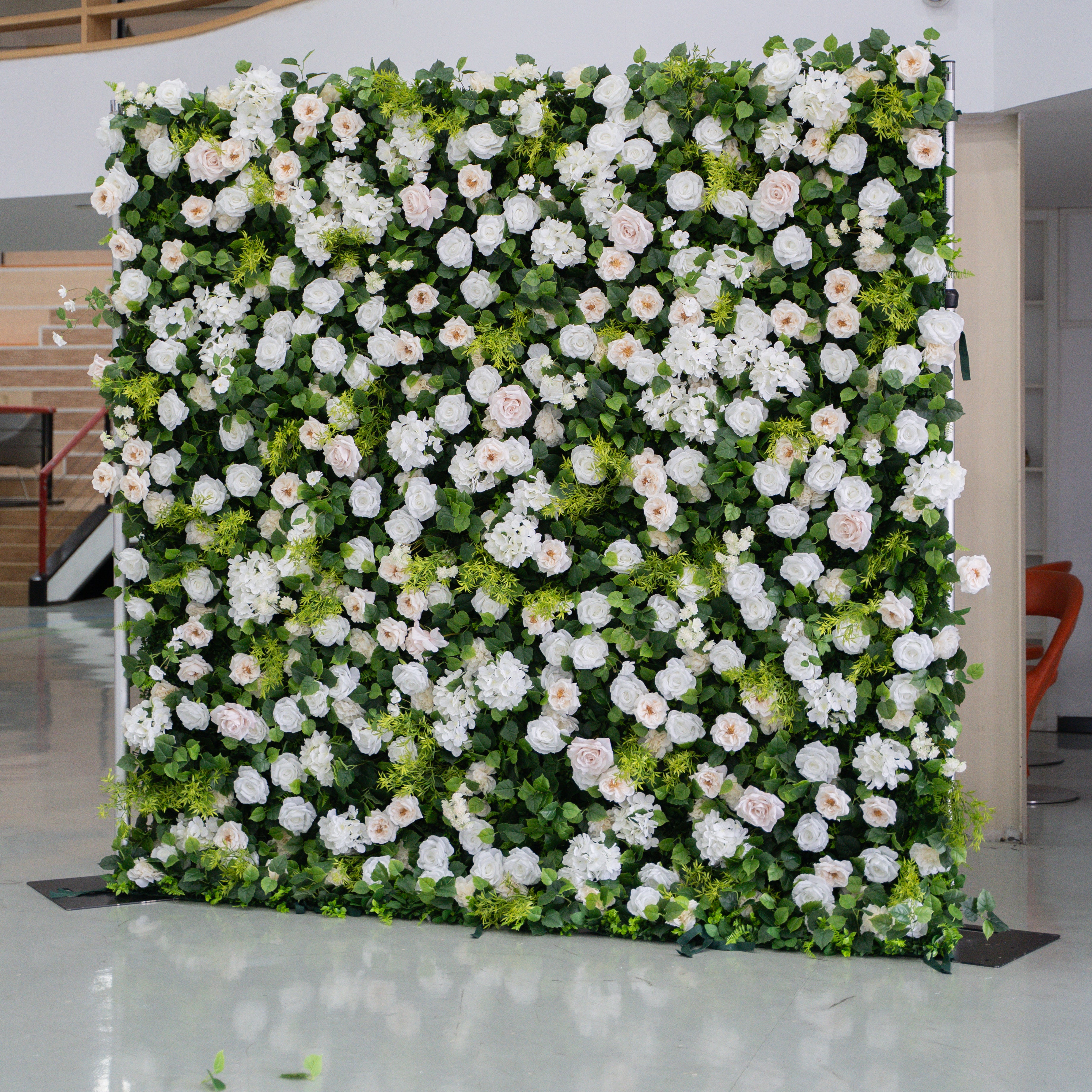 Forever: 3D Layered Flower Wall - Luxury Silk Rolling Backdrop (In US Stock 5-7 Days Delivered)