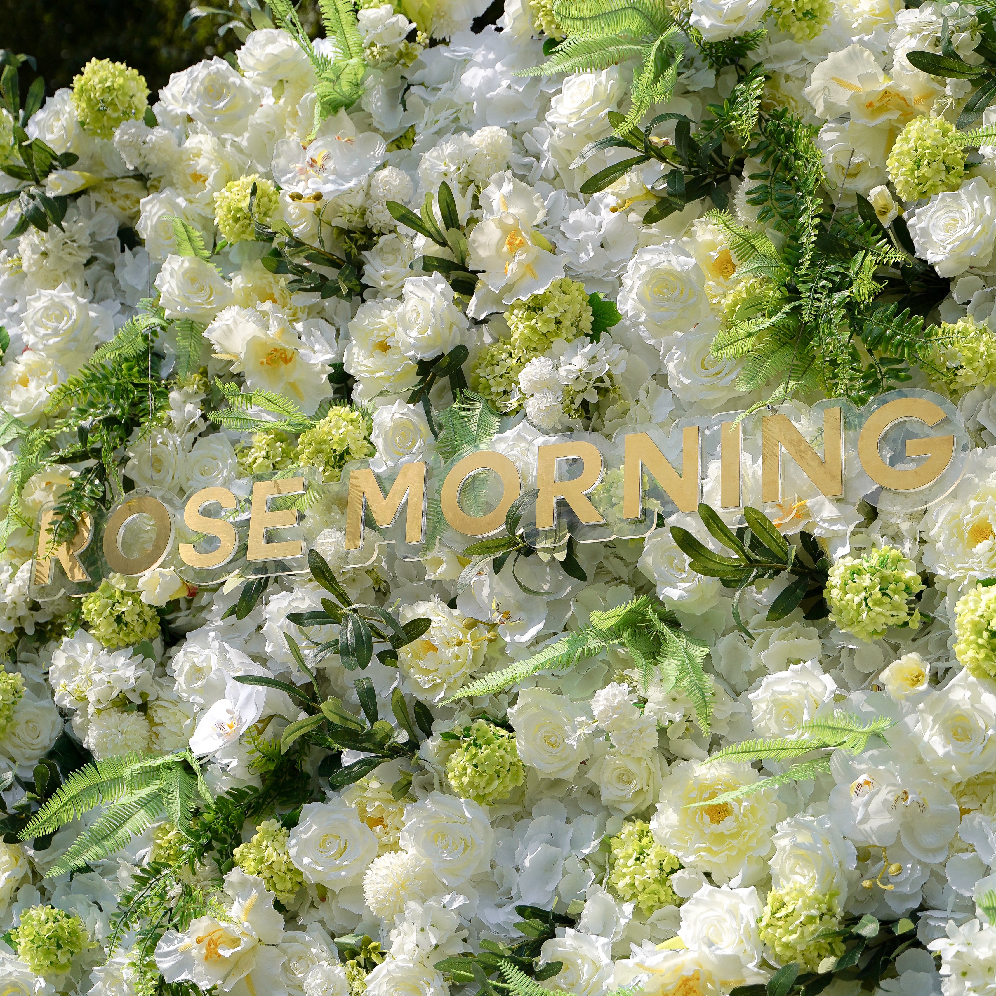 Fairy 5D Garden Series New Fabric Artificial rolling up curtain flower wall Rose Morning