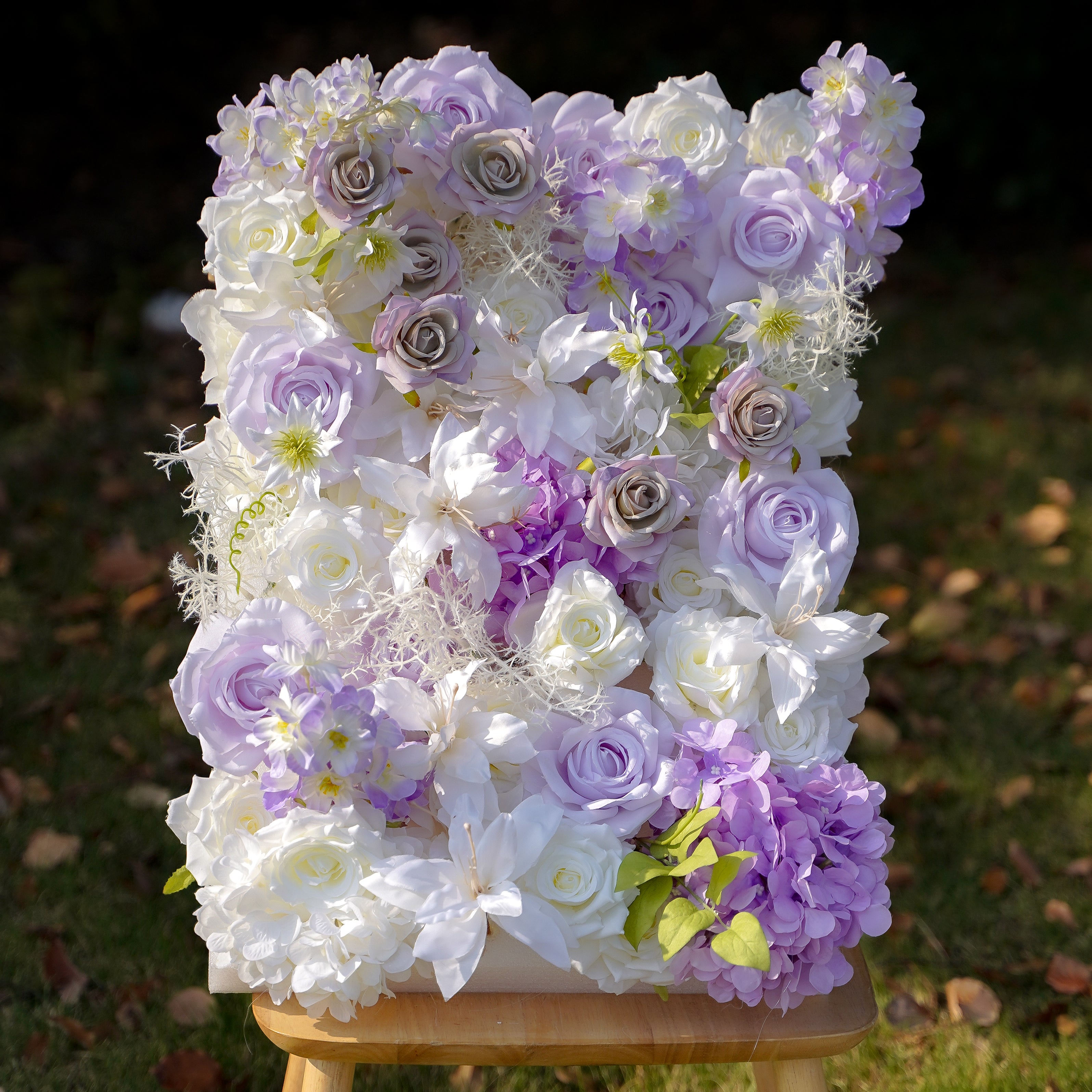 Astoria 5D Fabric Artificial rolling up curtain flower wall Rose Morning