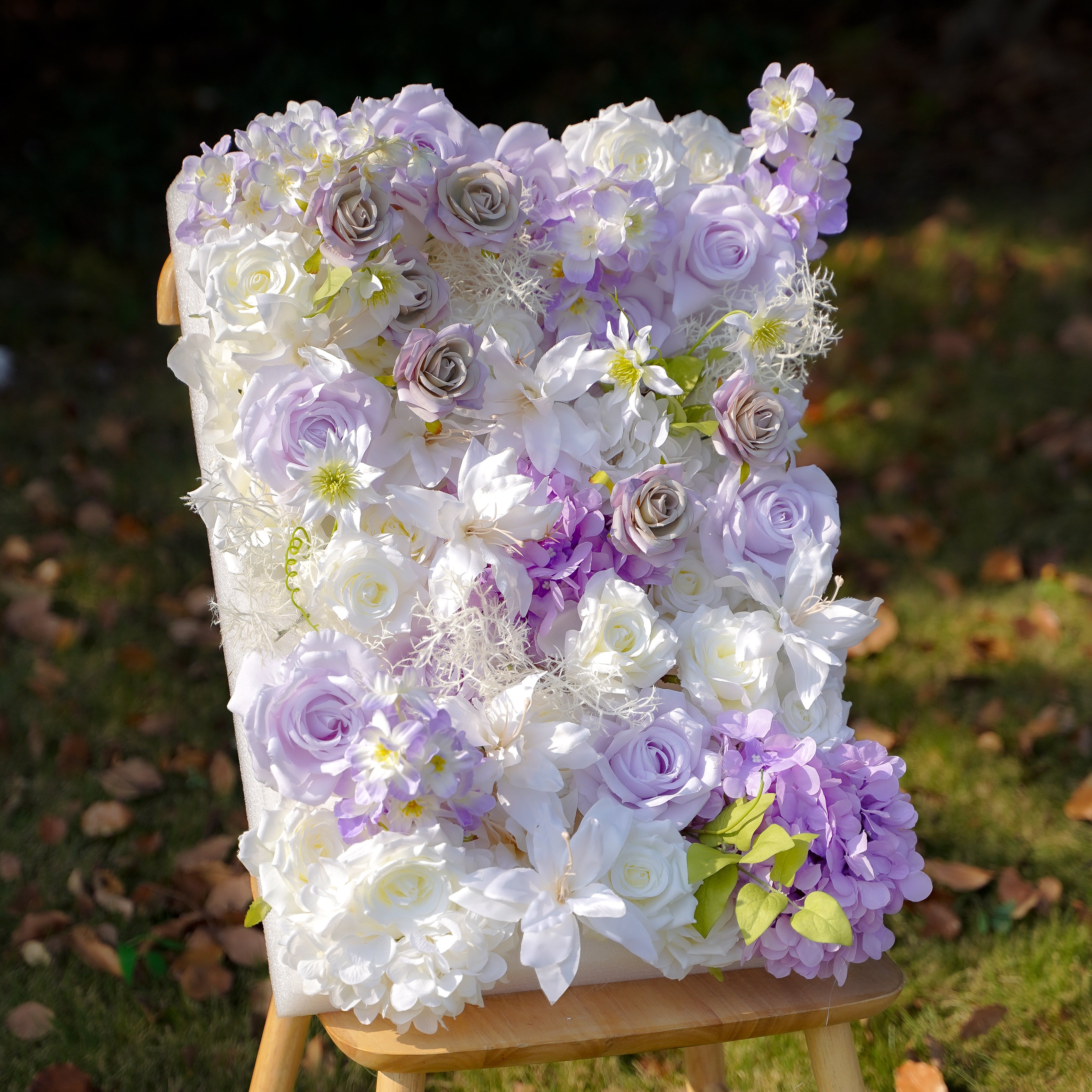 Astoria 5D Fabric Artificial rolling up curtain flower wall Rose Morning
