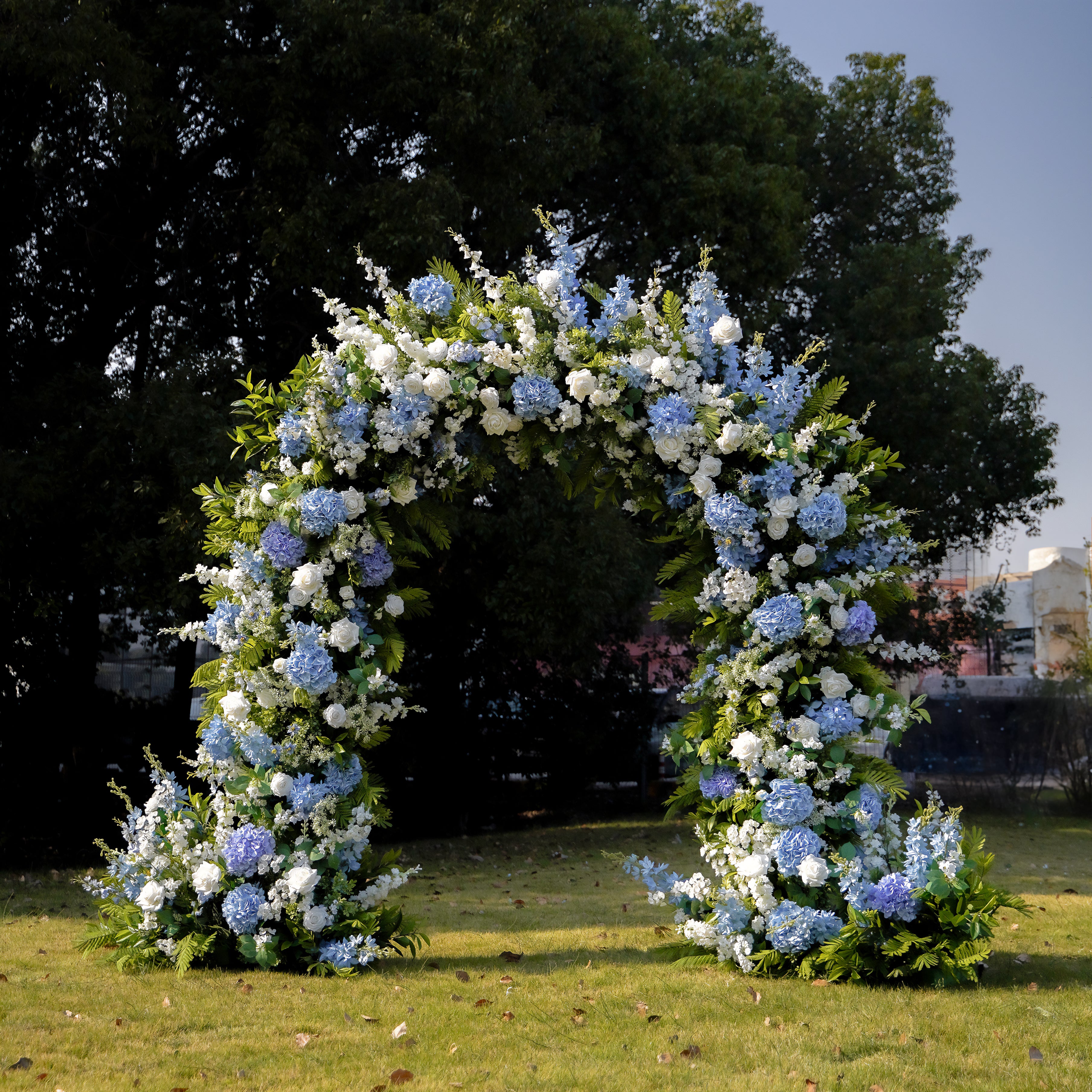 Ronya : 2023 New Wedding Party Background Floral Arch Decoration Including Frame -R9990 Rose Morning