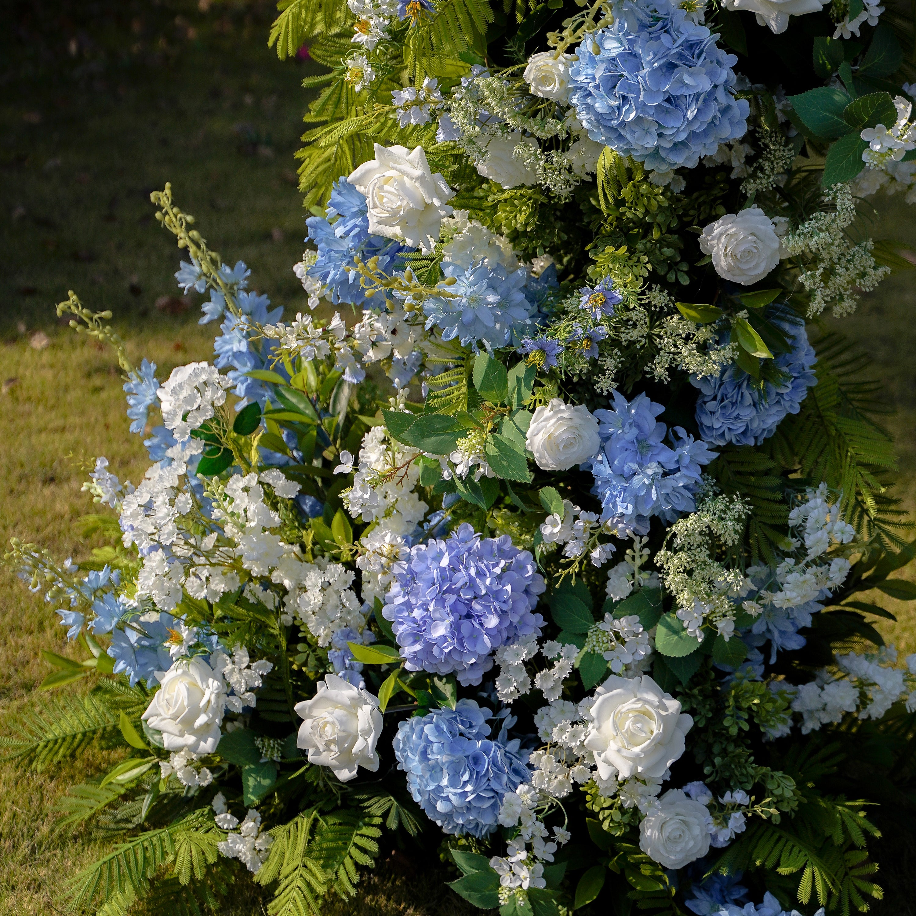 Ronya : 2023 New Wedding Party Background Floral Arch Decoration Including Frame -R9990 Rose Morning