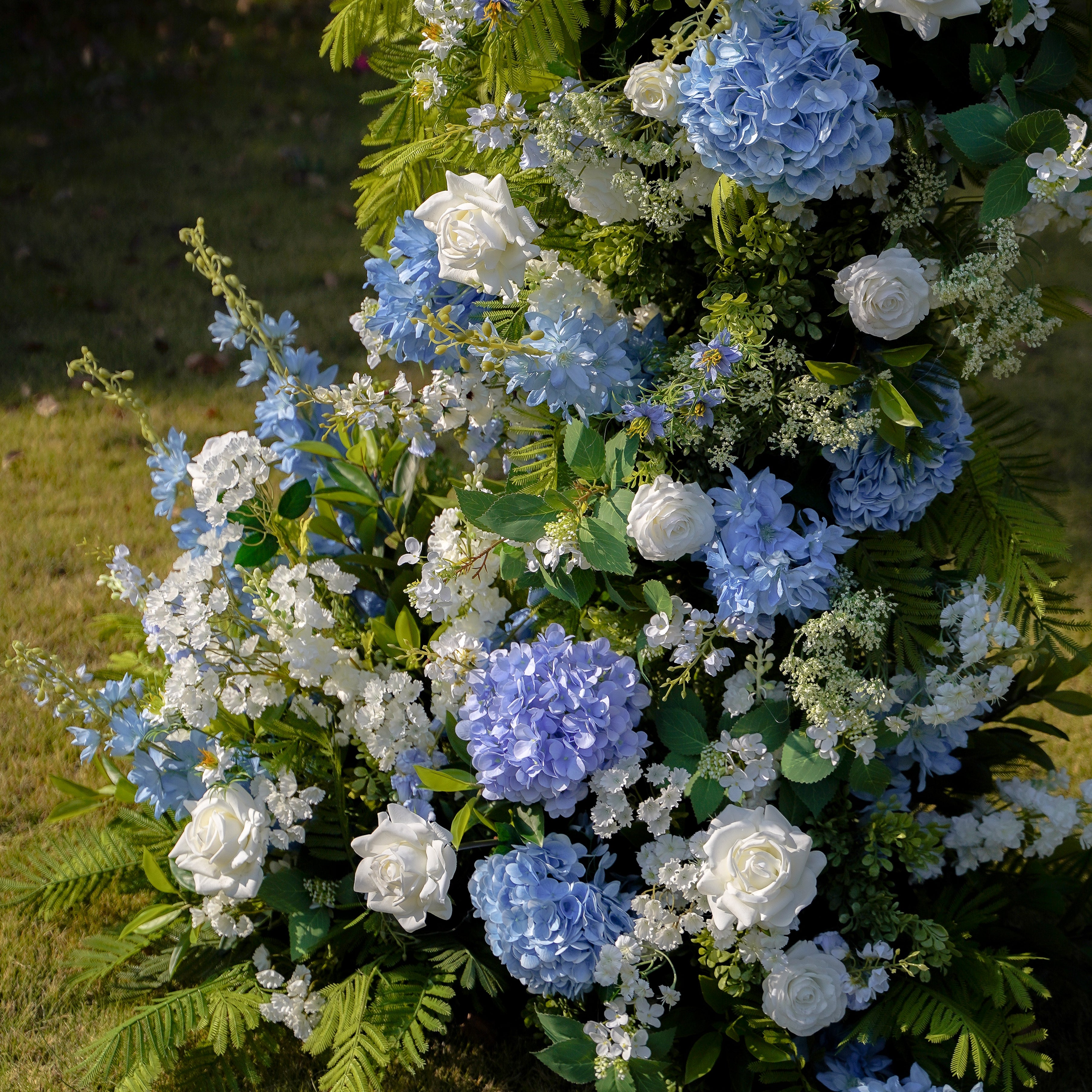 Ronya : 2023 New Wedding Party Background Floral Arch Decoration Including Frame -R9990 Rose Morning