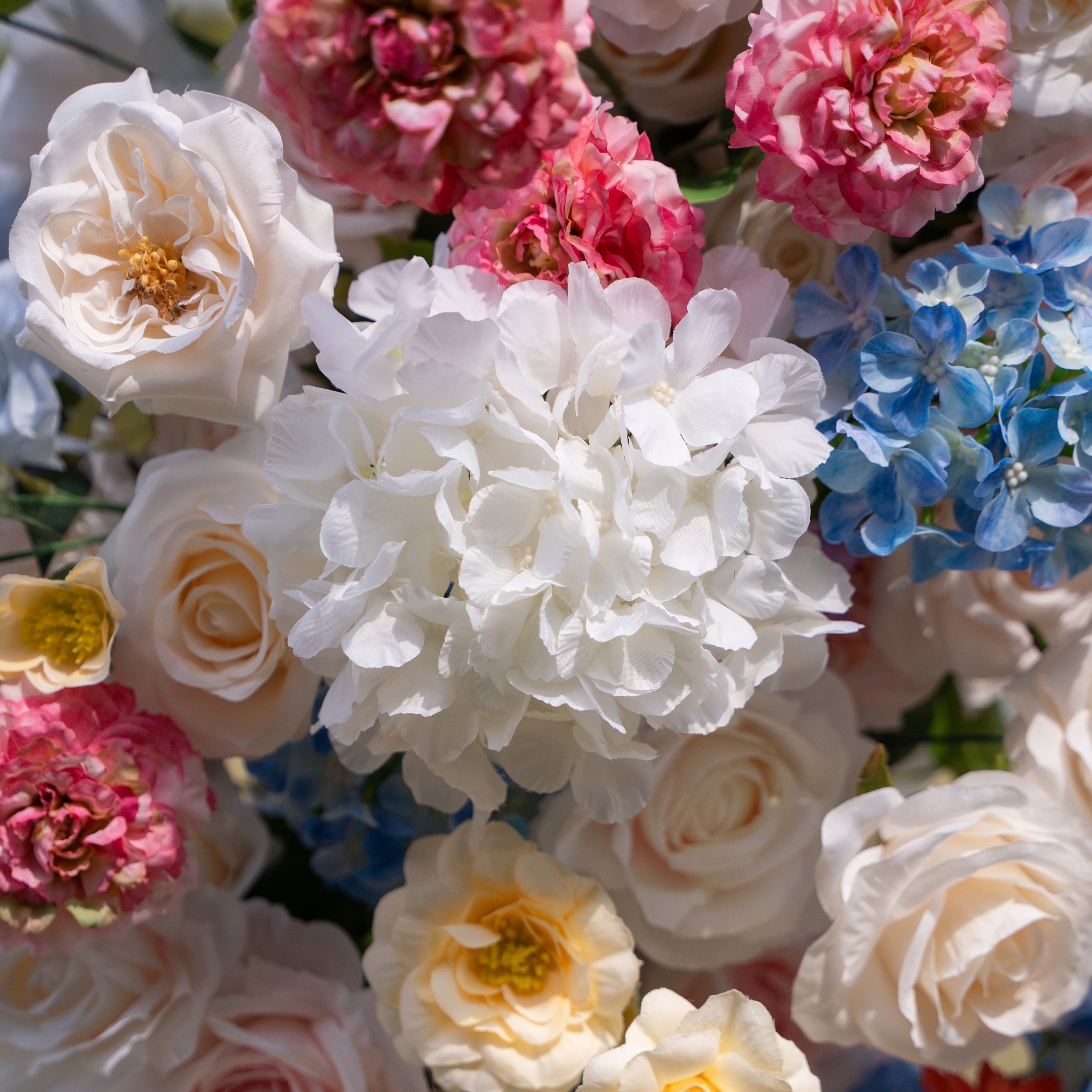 Devi: 2026 Multi-Color Wildflower Arch with Delphinium for Garden Weddings & Parties (Including Frame)