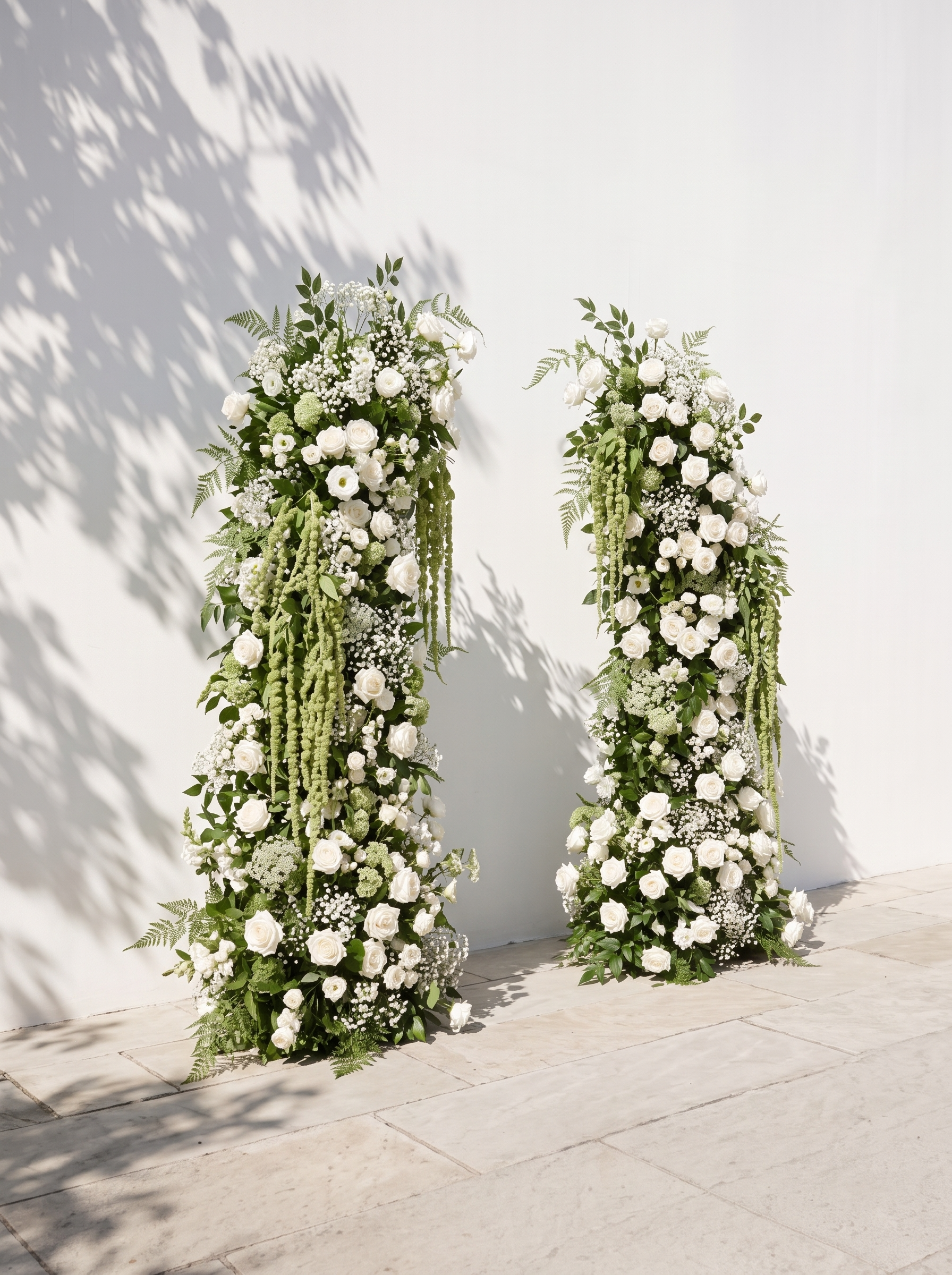 Dorviane Luxury Horn Shaped Flower Arch with Frame for Wedding Party Event Backdrop Decoration — left view