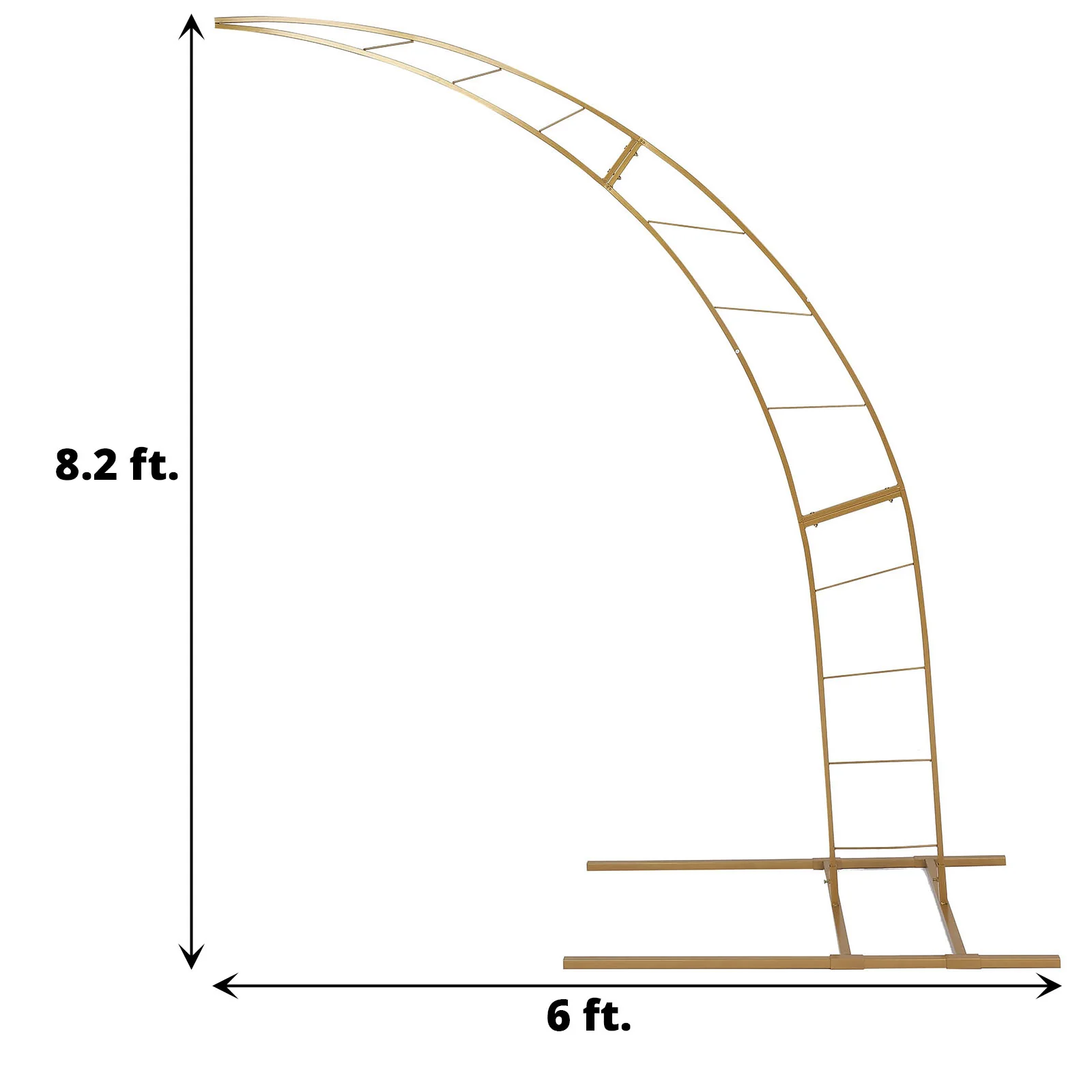 This Metal Half Moon Wedding Arch Planter is the perfect addition to any wedding. It is made of high-quality metal, which is very durable. The arch is made of a half-moon structure with a trellis on top. The flower stand can be decorated with fresh flowers to create a beautiful backdrop. This arch is the perfect addition to any wedding and is sure to impress your guests.