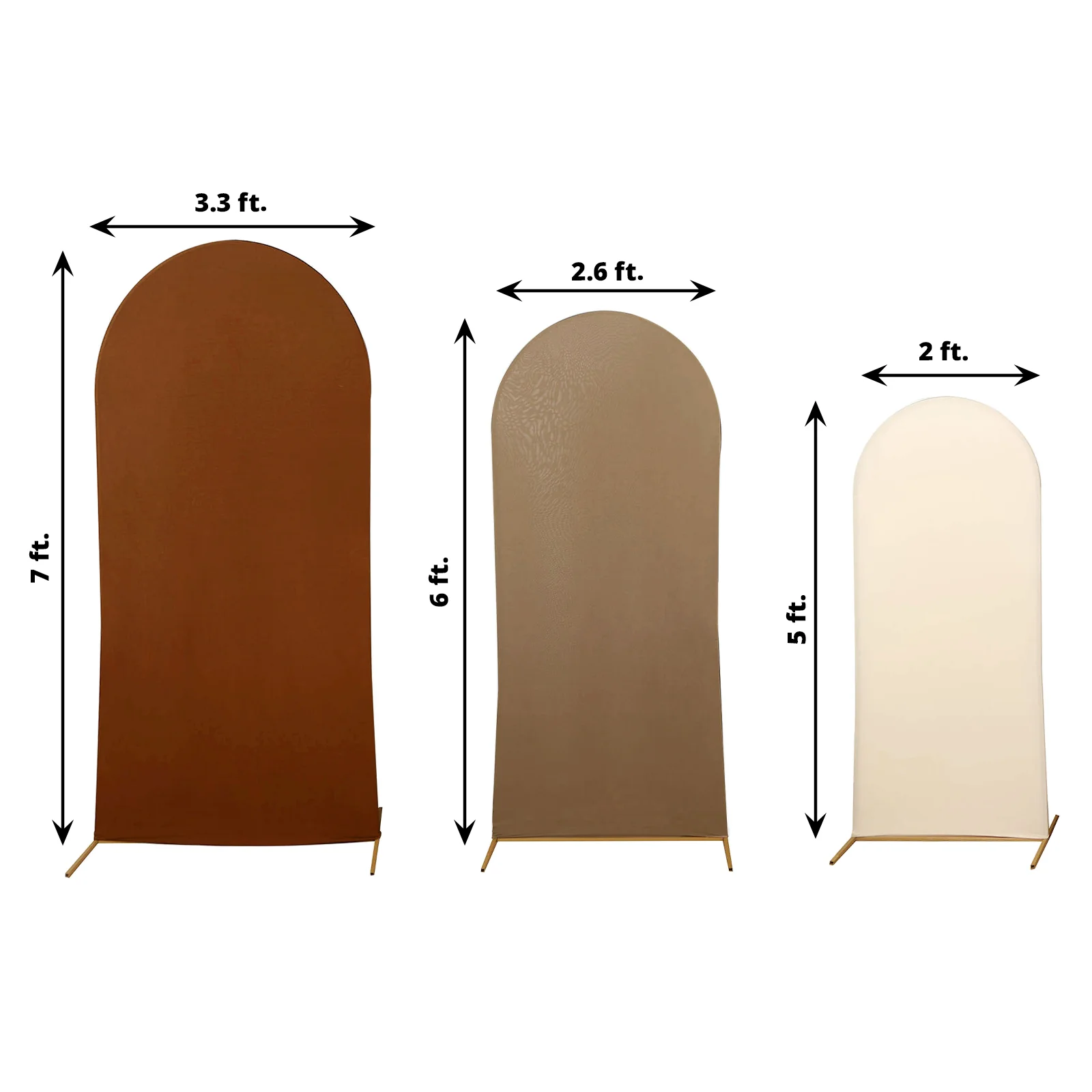 2023 Mixed Natural Spandex Wedding Arch Covers For Round Top Backdrop Stands Rose Morning