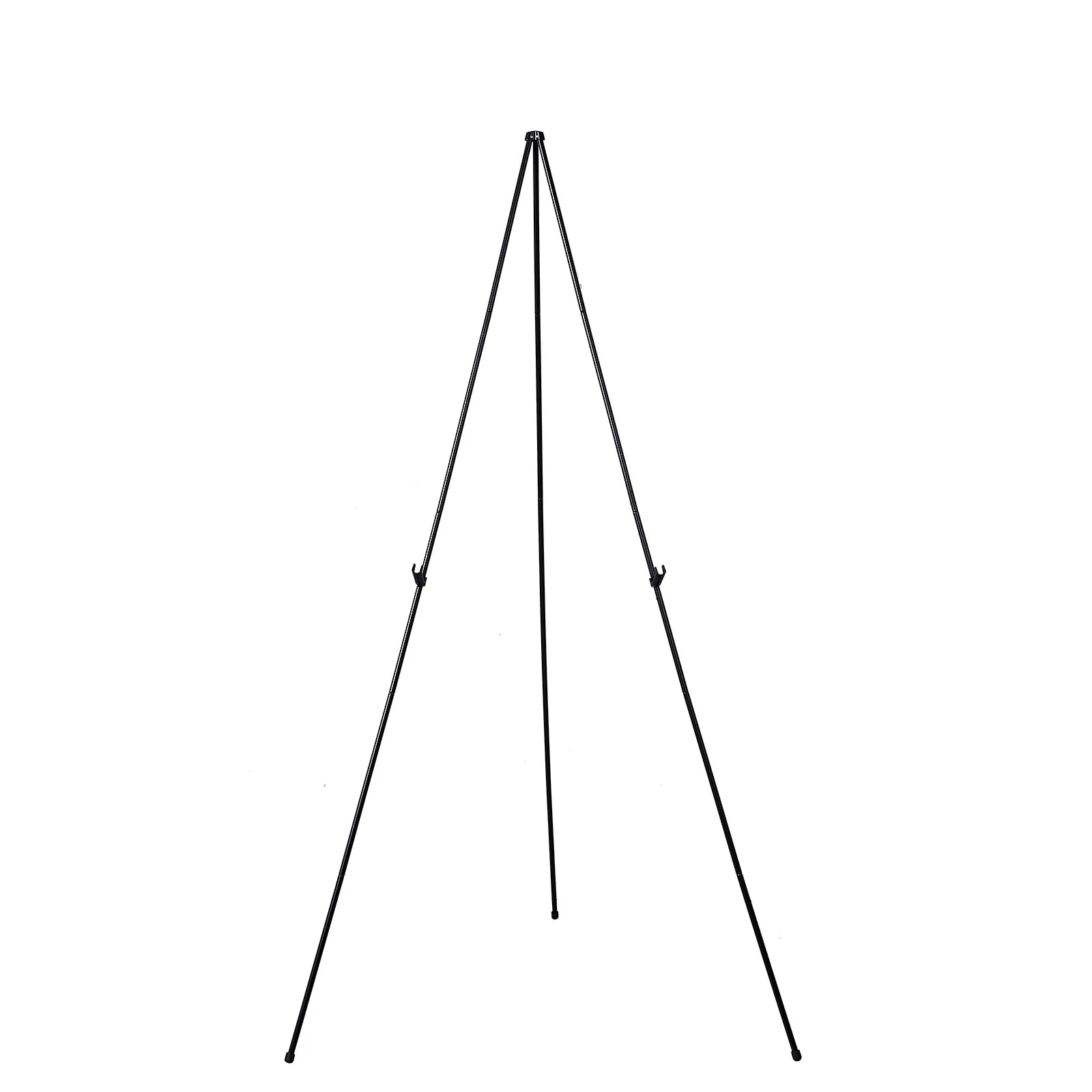 Black Metal Sign Holder Easel Stand, Collapsible Tripod Stand Rose Morning
