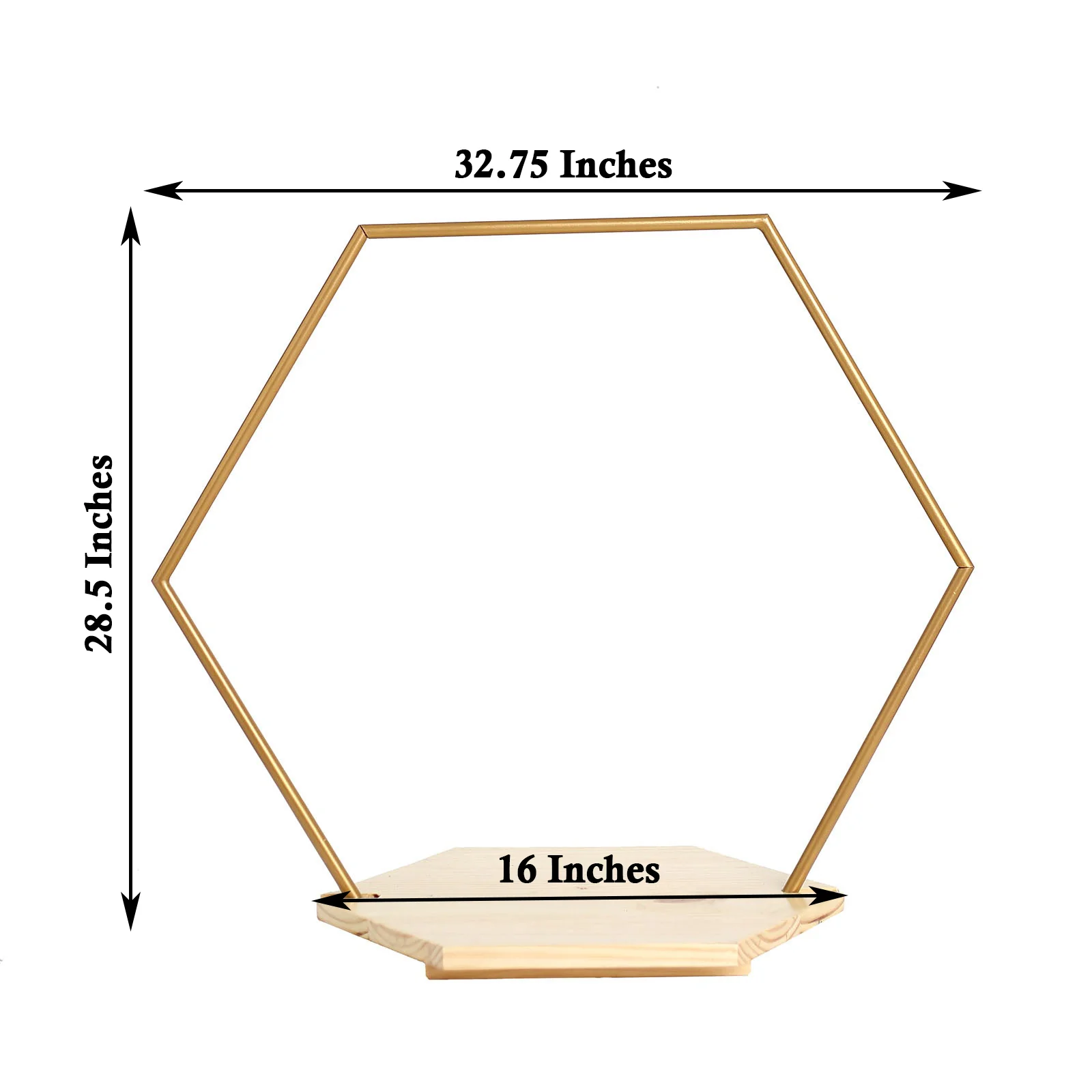 Hexagon Wedding Arch Cake Stand Metal Floral Centerpiece Display Rose Morning