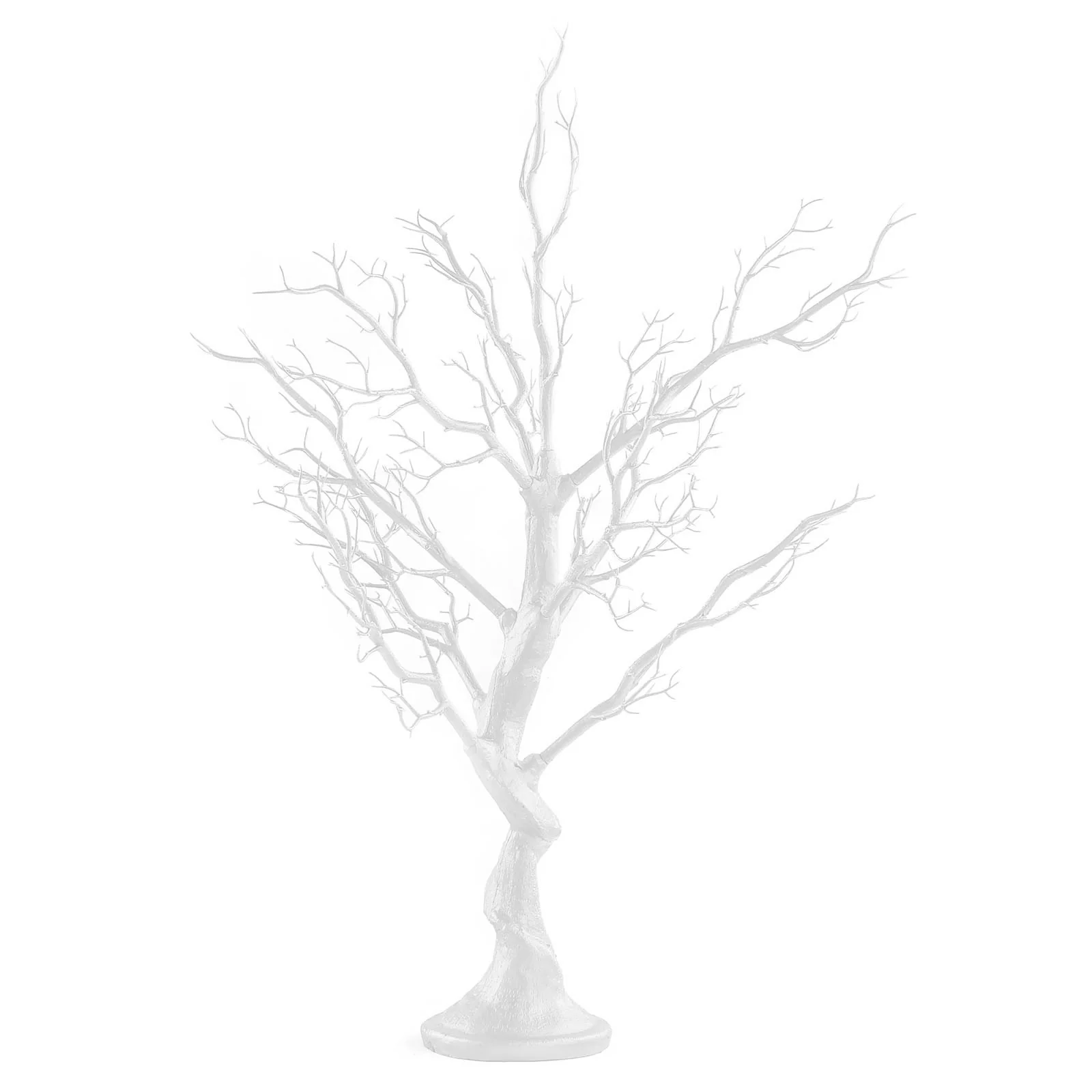 White Decoration Centerpiece Tree with Acrylic Bead Chains Rose Morning