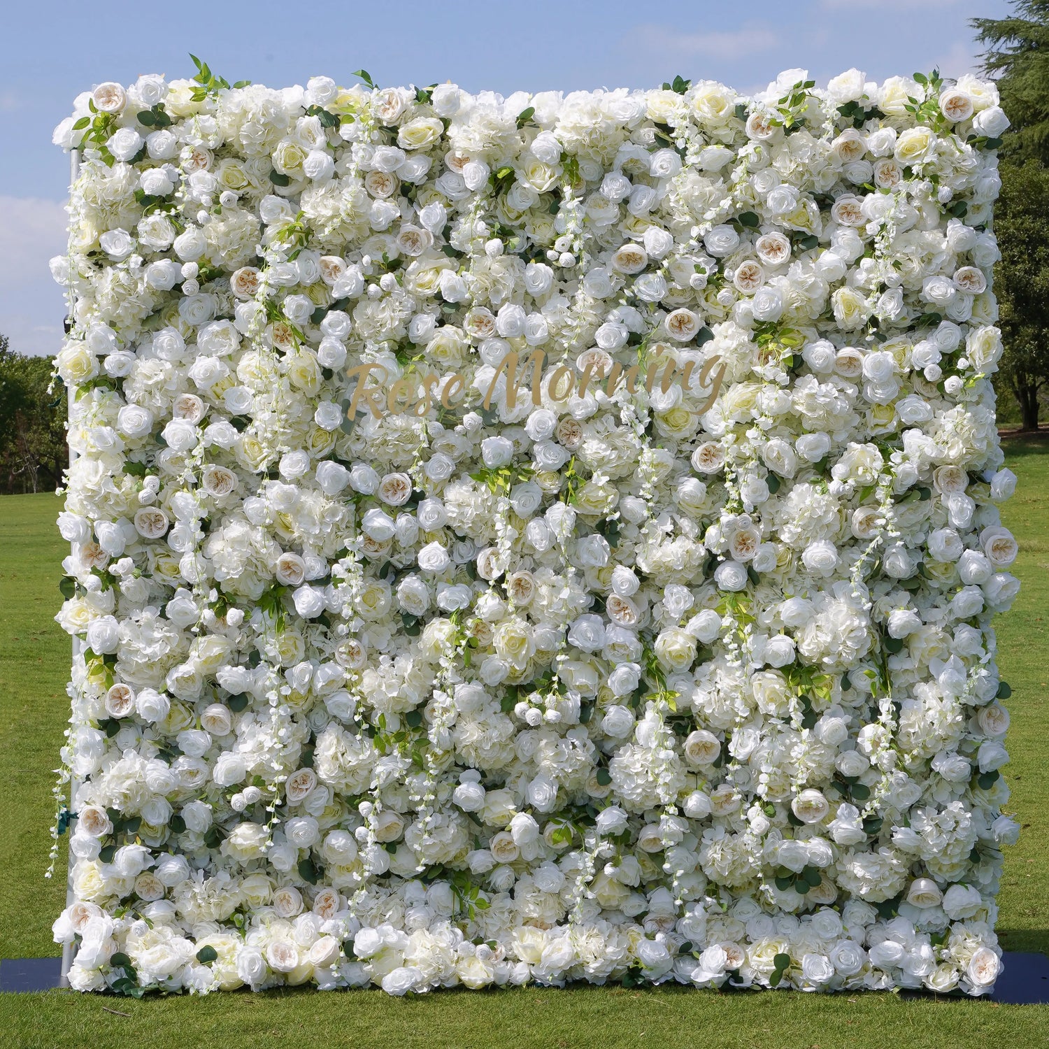 Eve:5D Fabric Artificial rolling up curtain flower wall
