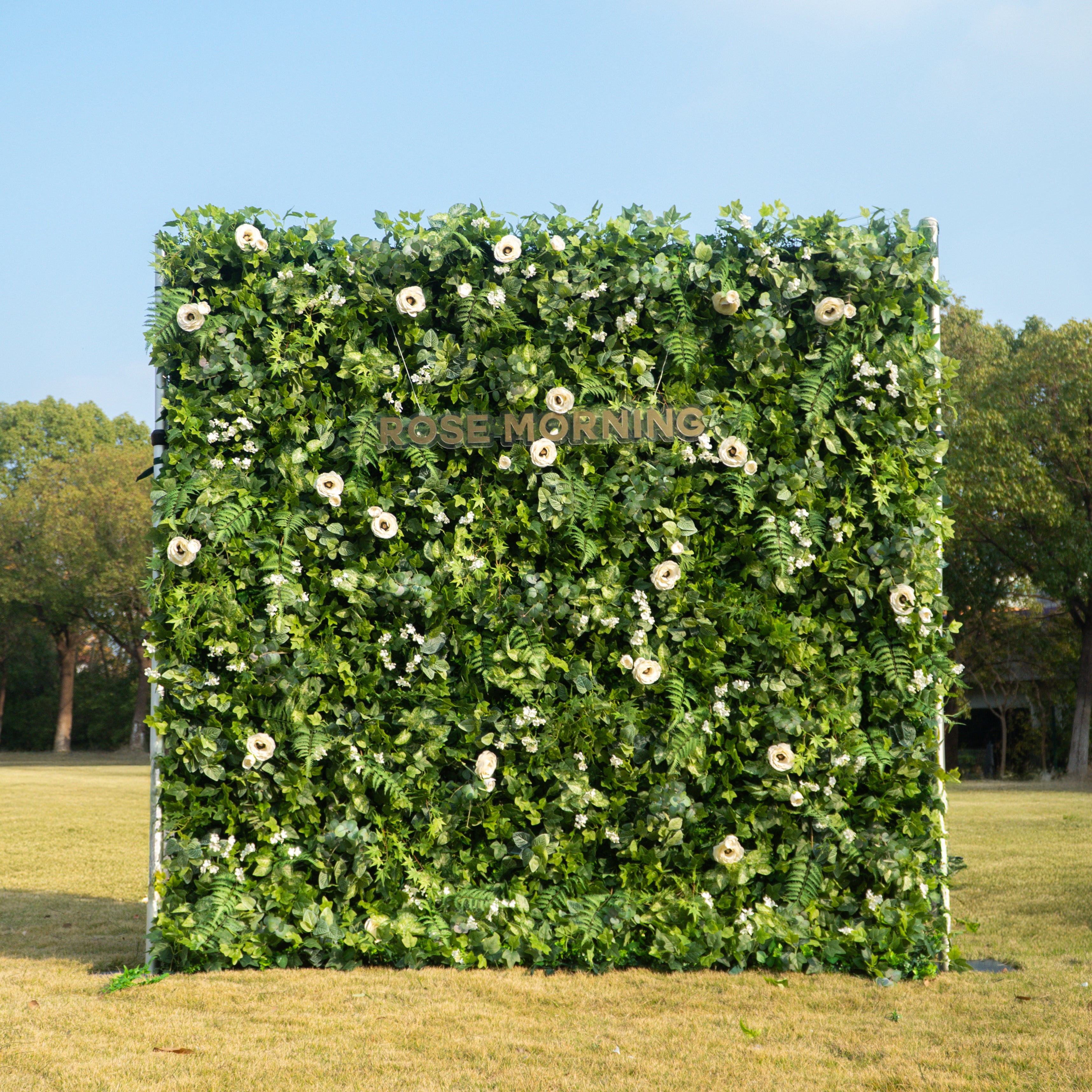 Mattia:5D Fabric Artificial rolling up curtain flower wall