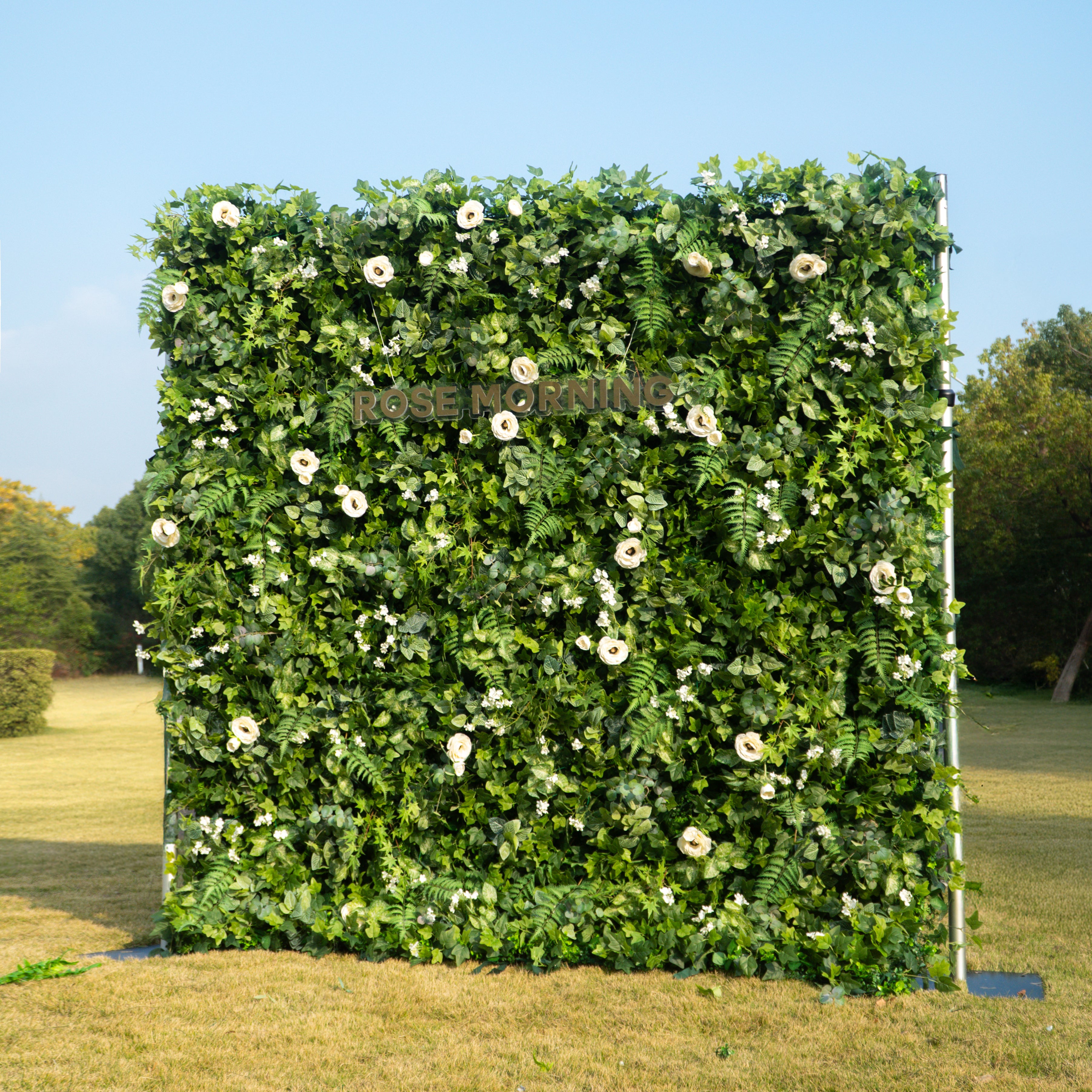 Mattia:5D Fabric Artificial rolling up curtain flower wall
