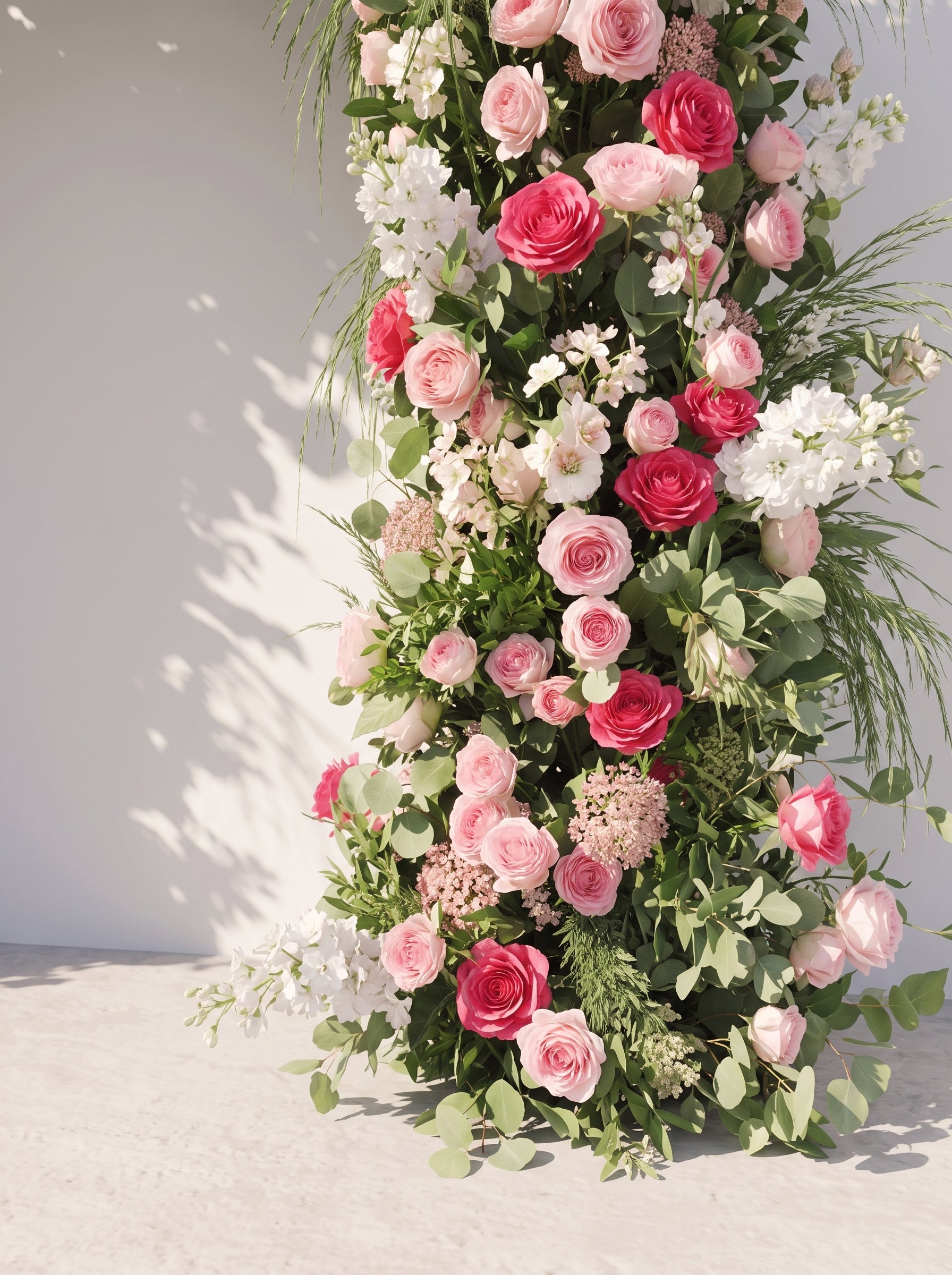 Fiorrose Luxury Door Shaped Flower Arch with Frame for Wedding Party Event Backdrop Decoration — floral detail