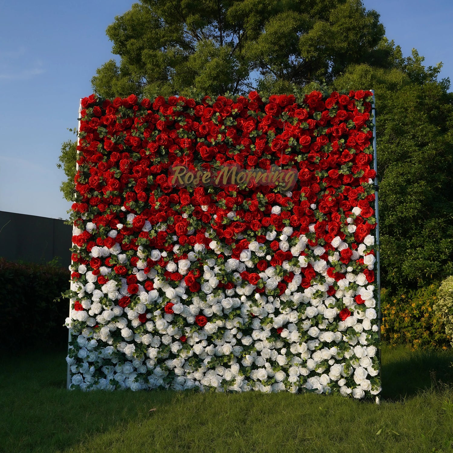 Garden:5D  Fabric Artificial rolling up curtain flower wall
