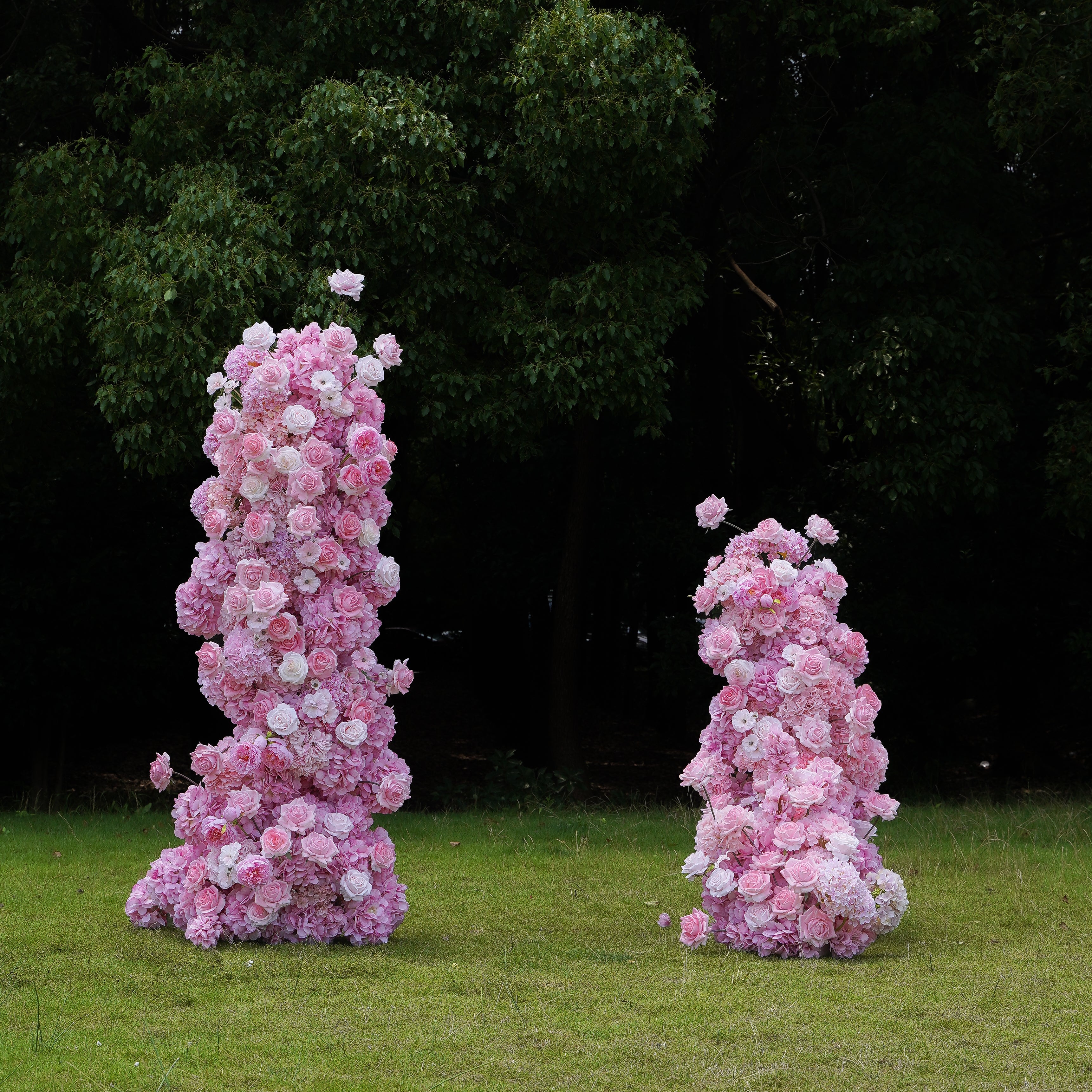 Hazel:2023 New Wedding Party Background Floral Arch Decoration Including Frame -R030 Rose Morning