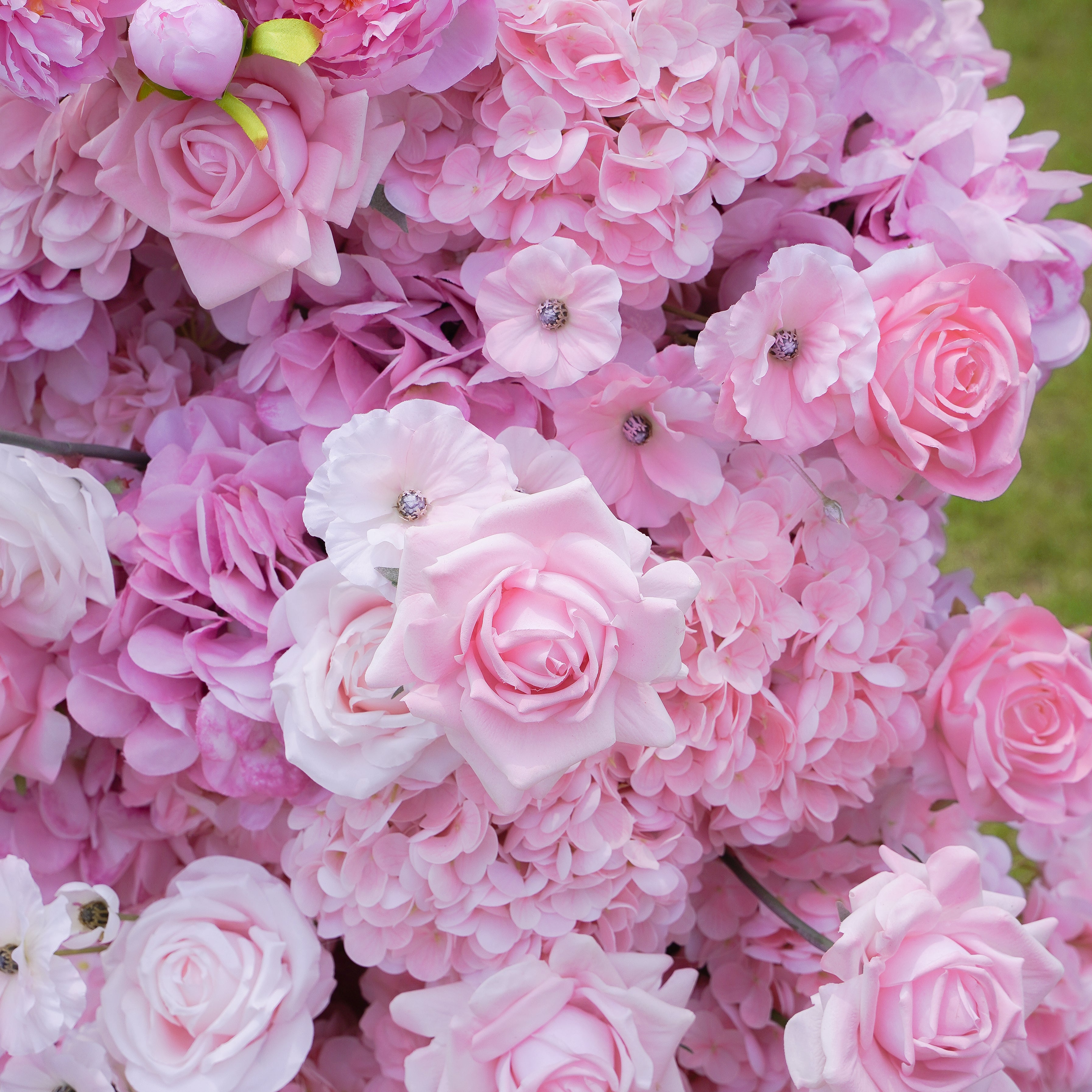 Hazel:2023 New Wedding Party Background Floral Arch Decoration Including Frame -R030 Rose Morning