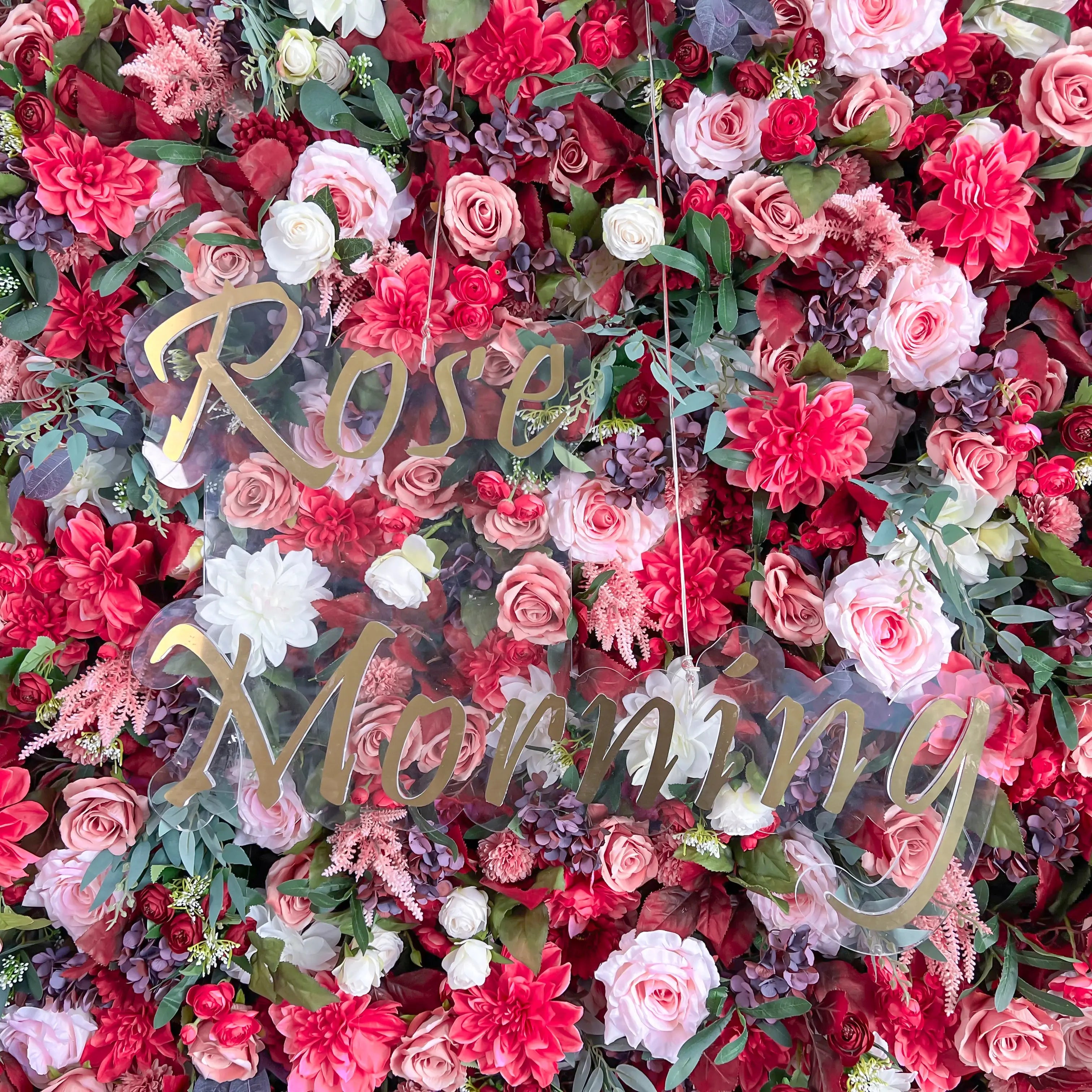 JoJo:5D Garden Series New Fabric Artificial rolling up curtain flower wall