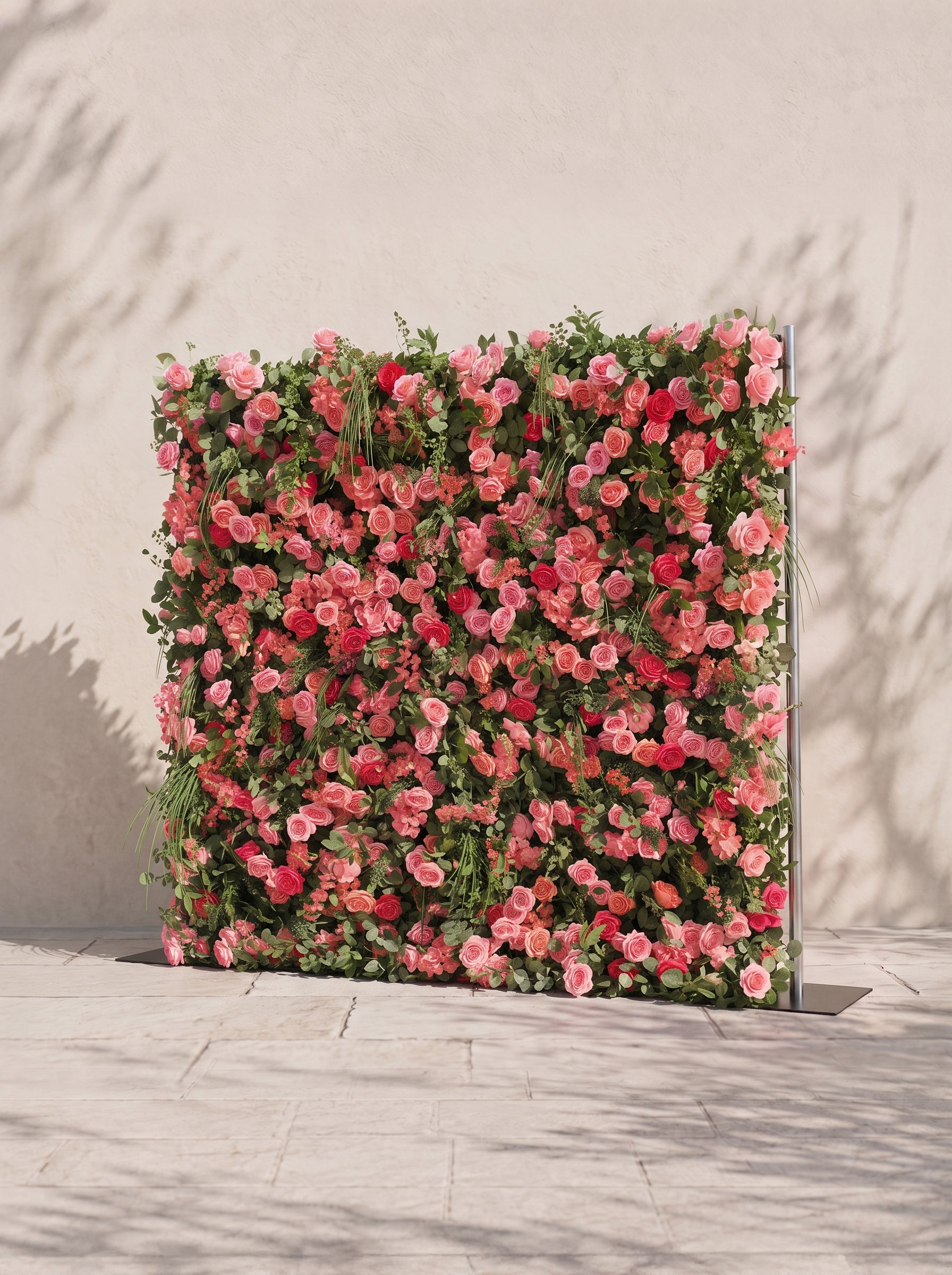 Karelnella: 5D Fabric Artificial rolling up curtain flower wall — right view