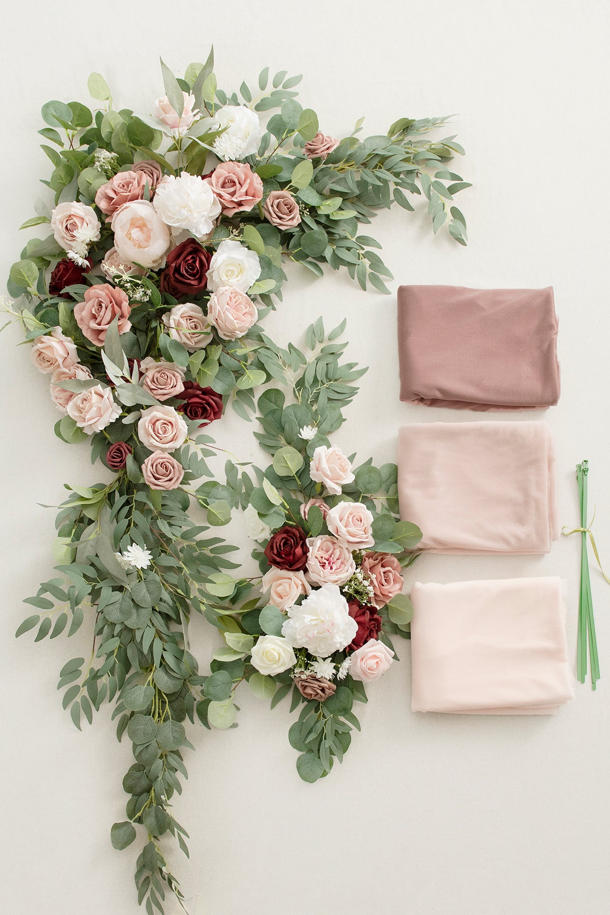 L001: 2023 Wedding Decoration Drapes and Flowers Decor Not including the Frame Rose Morning
