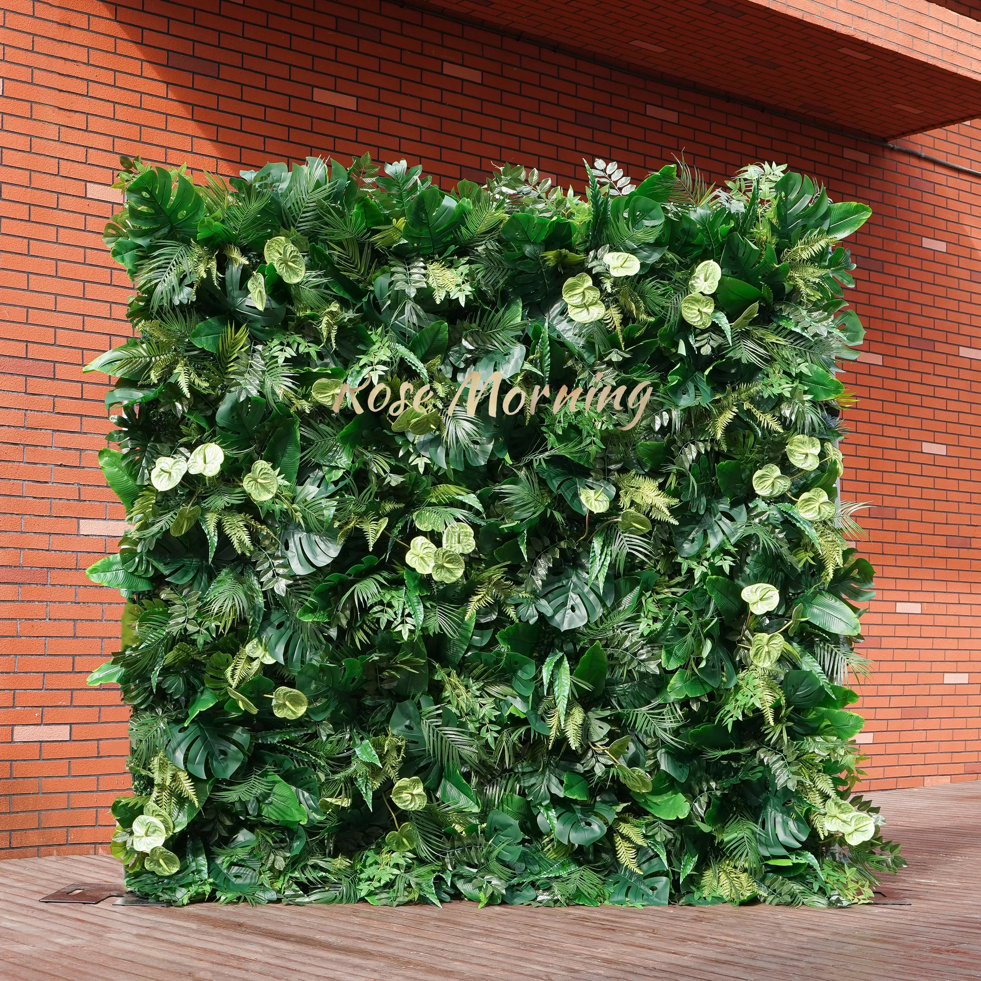 Luke:5D Fabric Artificial rolling up curtain flower wall