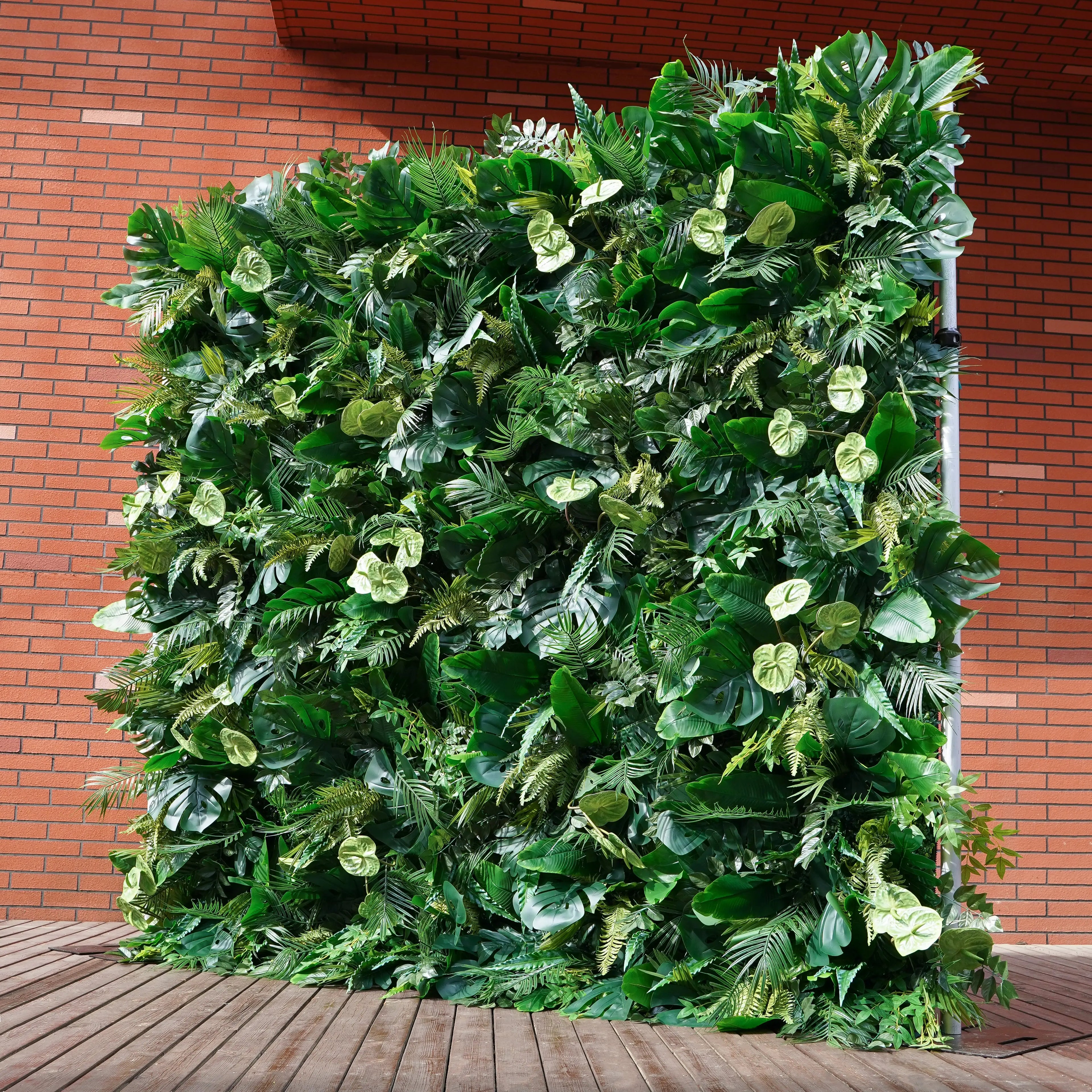 Luke:5D Fabric Artificial rolling up curtain flower wall
