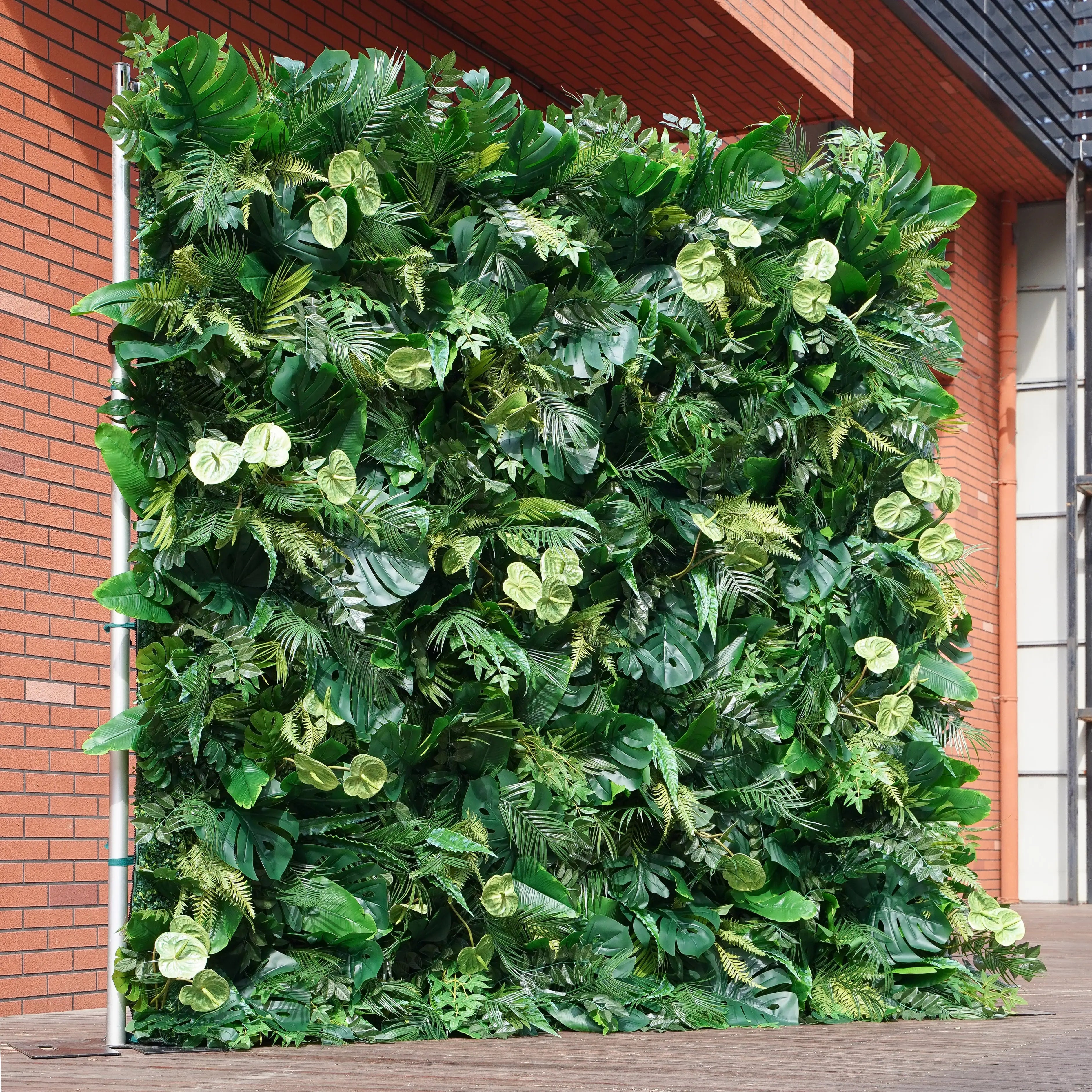 Luke:5D Fabric Artificial rolling up curtain flower wall