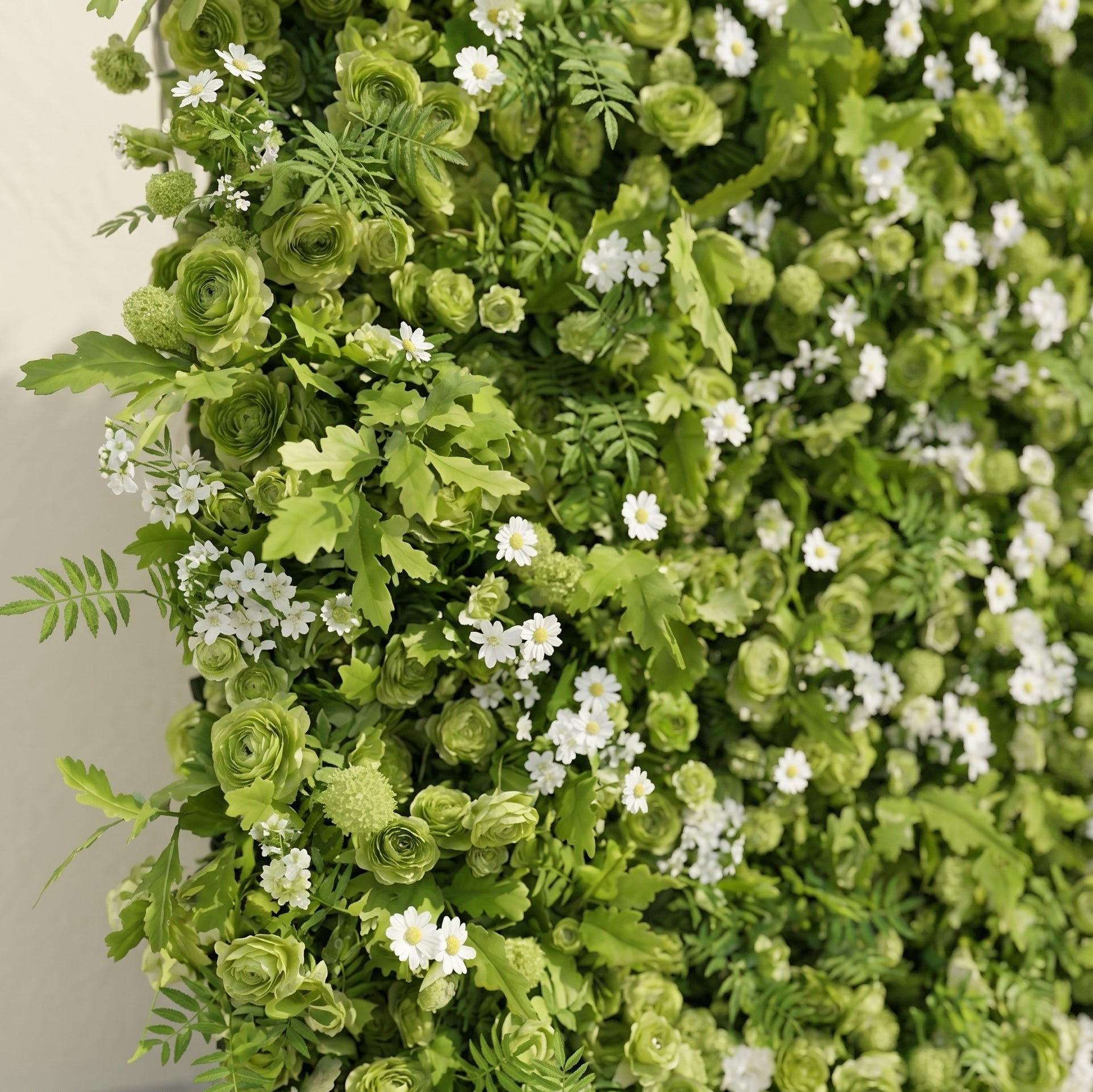 Maelie: New Luxury 5D Green Roses Flower Wall for Weddings&Event Decor maelie detail 2