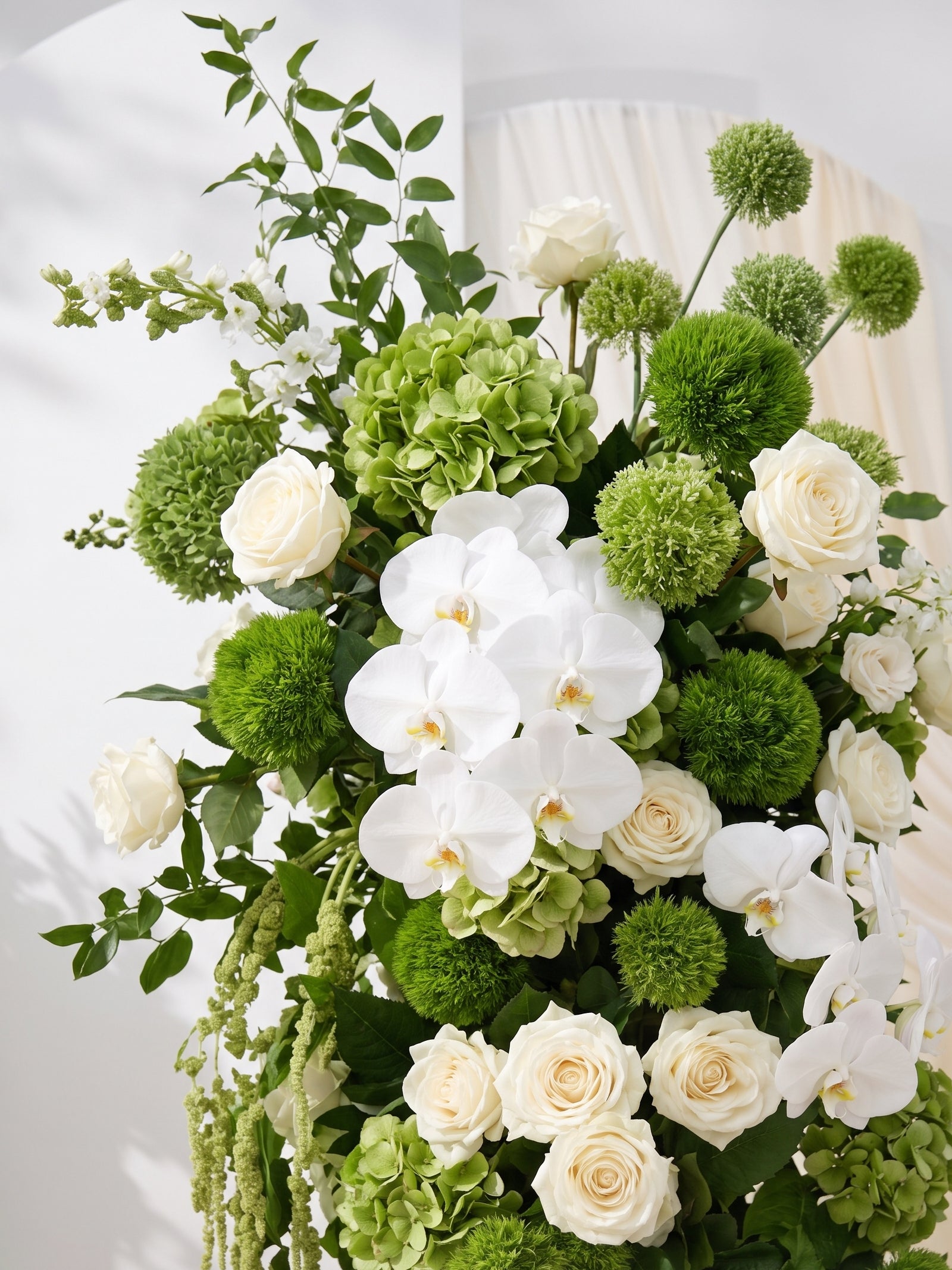 Malette: Silk Wedding Full Floral Decor Set Arch Aisle Table Flower Arrangement for Romantic Weddings & Proposals — floral detail