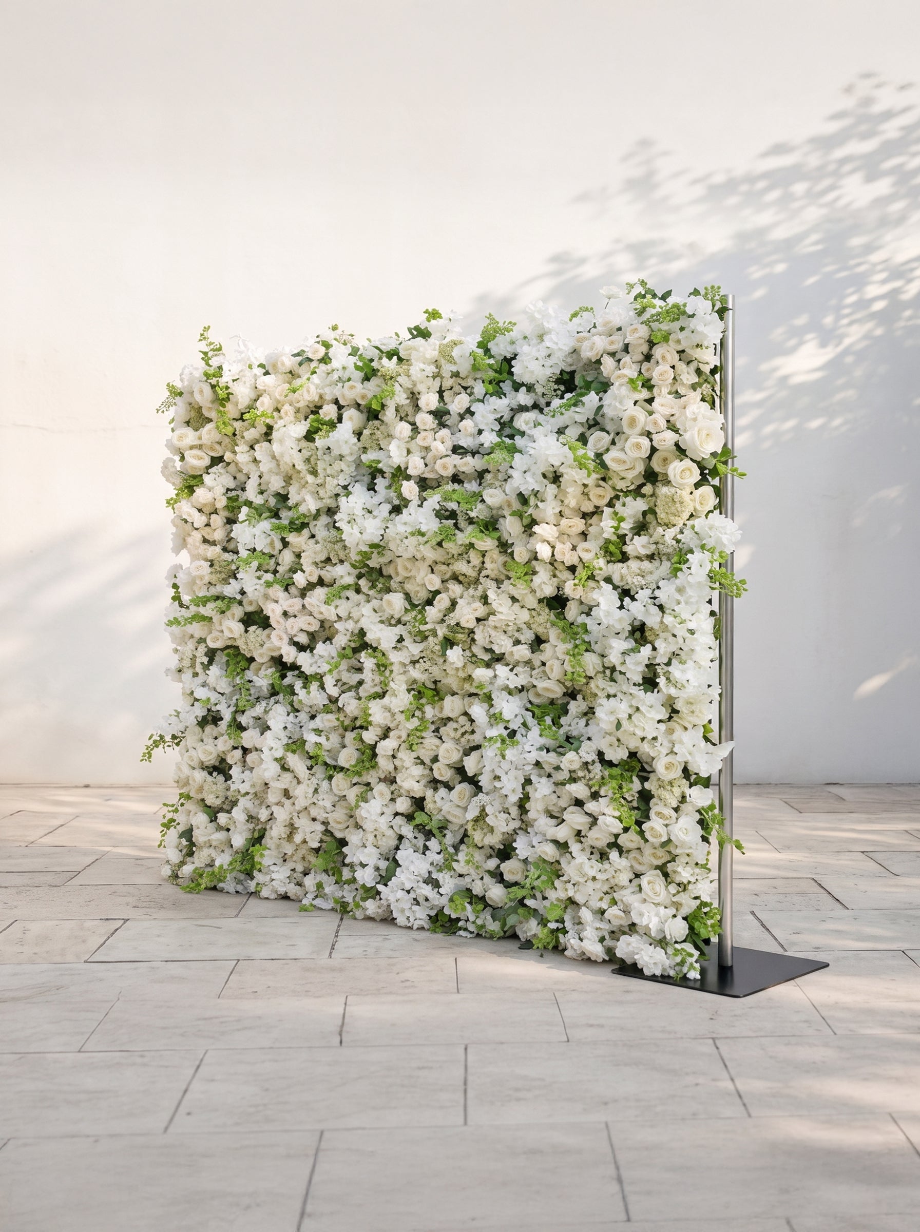 Marelsira: 5D Fabric Artificial rolling up curtain flower wall — right view