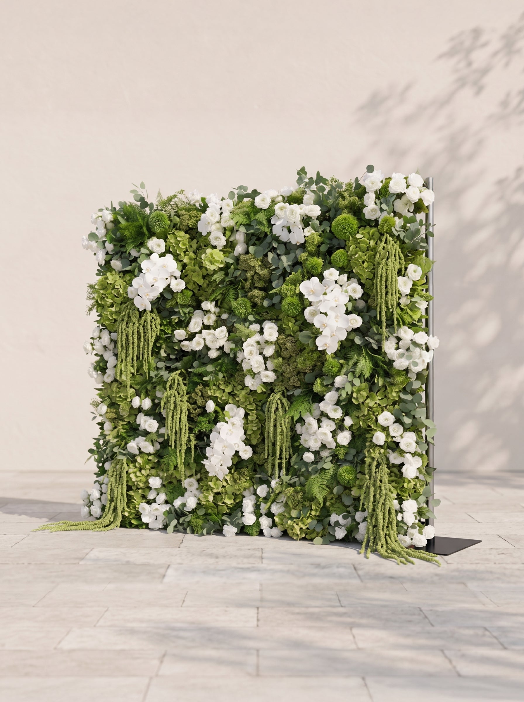 Marirae: 5D Fabric Artificial rolling up curtain flower wall — right view