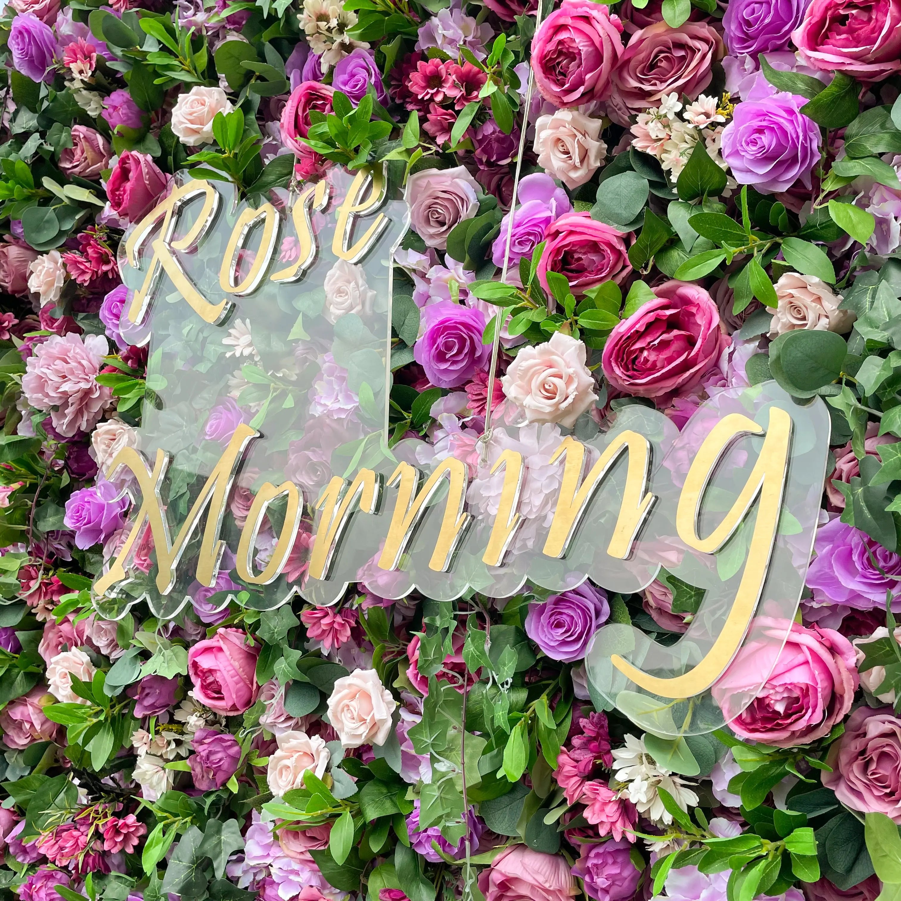May:4D Fabric Artificial rolling up curtain flower wall