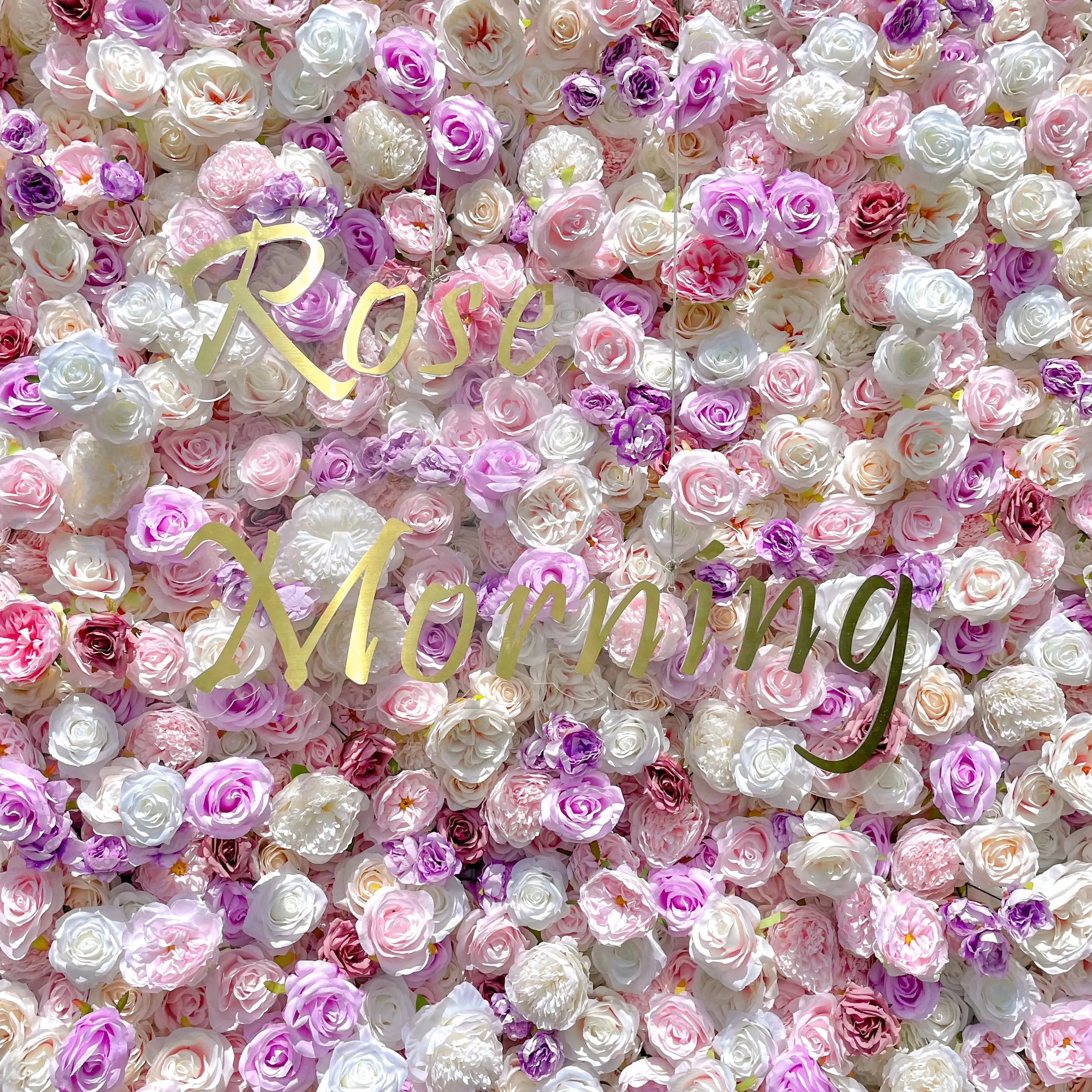 Memory:5D Fabric Artificial rolling up curtain flower wall