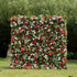 MC-2: Christmas Fabric Backdrop Artificial rolling up flower wall 8*8ft+Xmas Loose Flowers (Ready to ship) Rose Morning