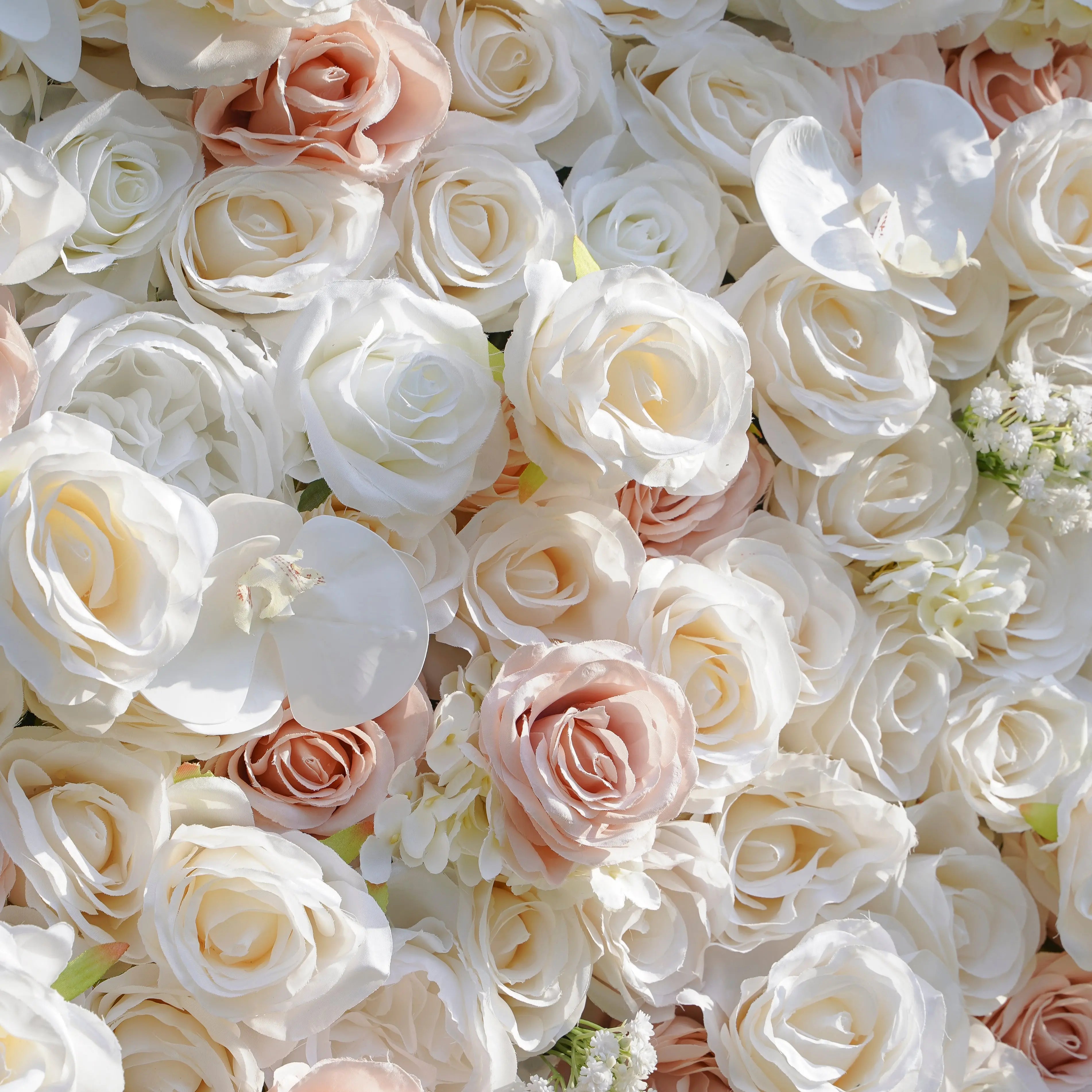Mischa:5D Fabric Artificial rolling up curtain flower wall