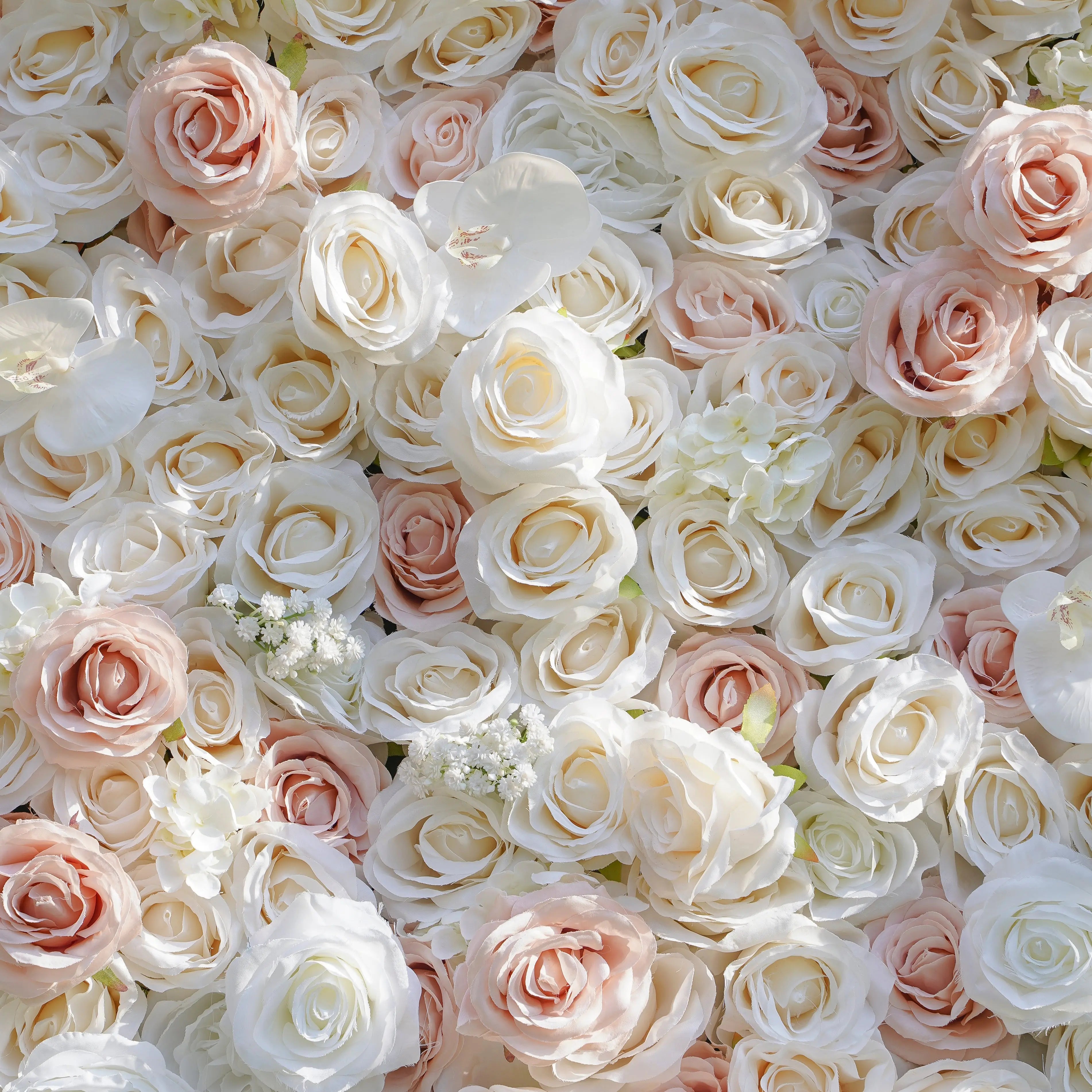 Mischa:5D Fabric Artificial rolling up curtain flower wall