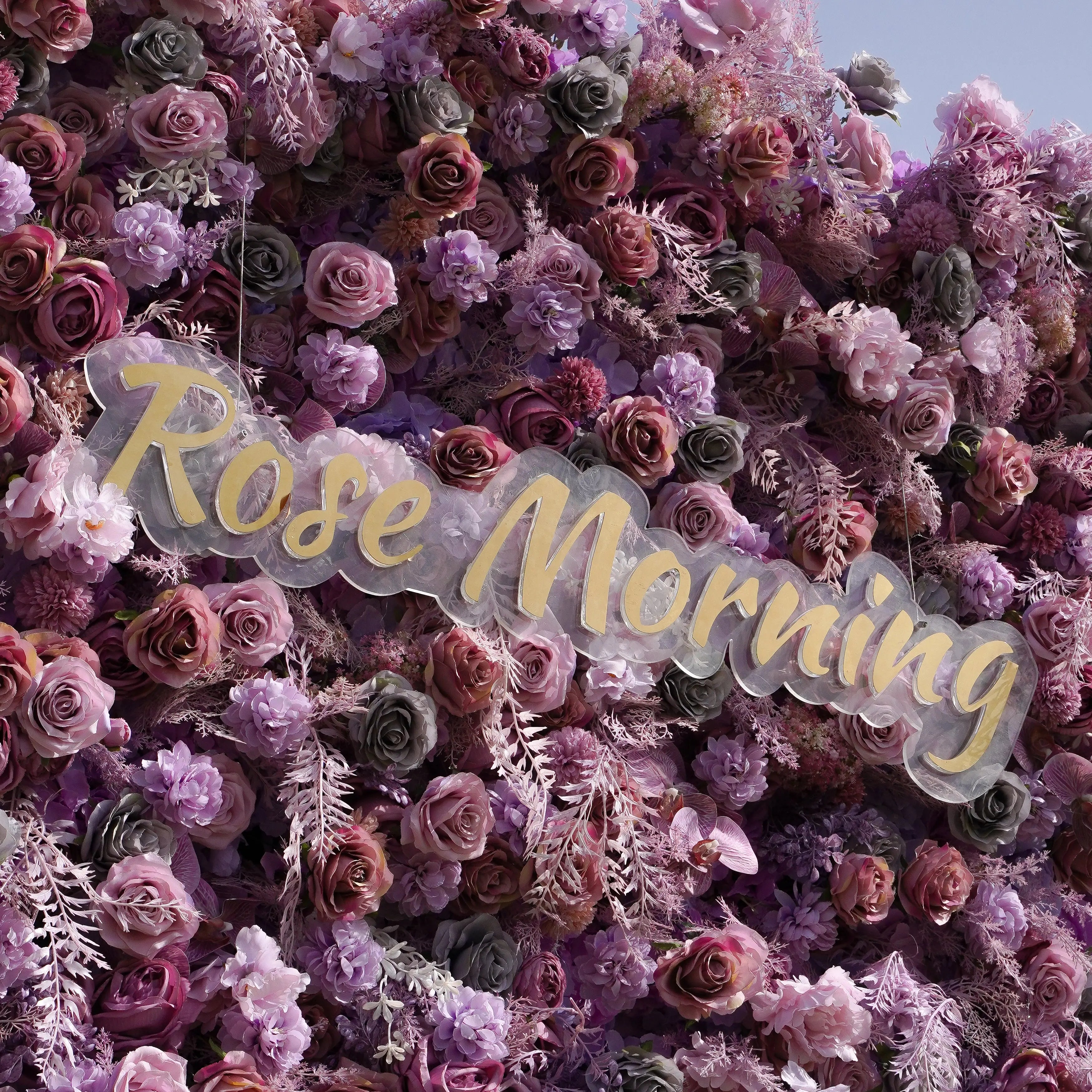 Monica:5D Fabric Artificial rolling up curtain flower wall