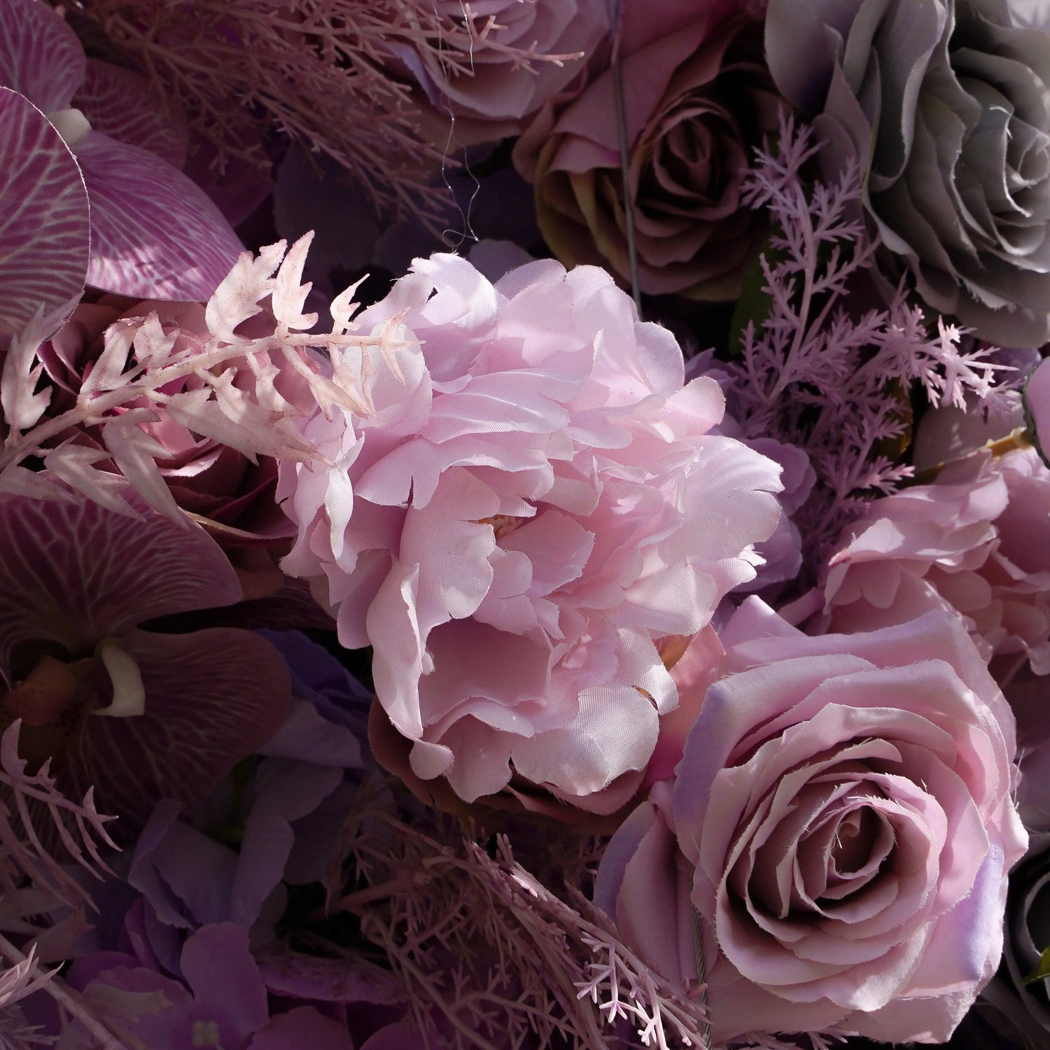 Monica:5D Fabric Artificial rolling up curtain flower wall