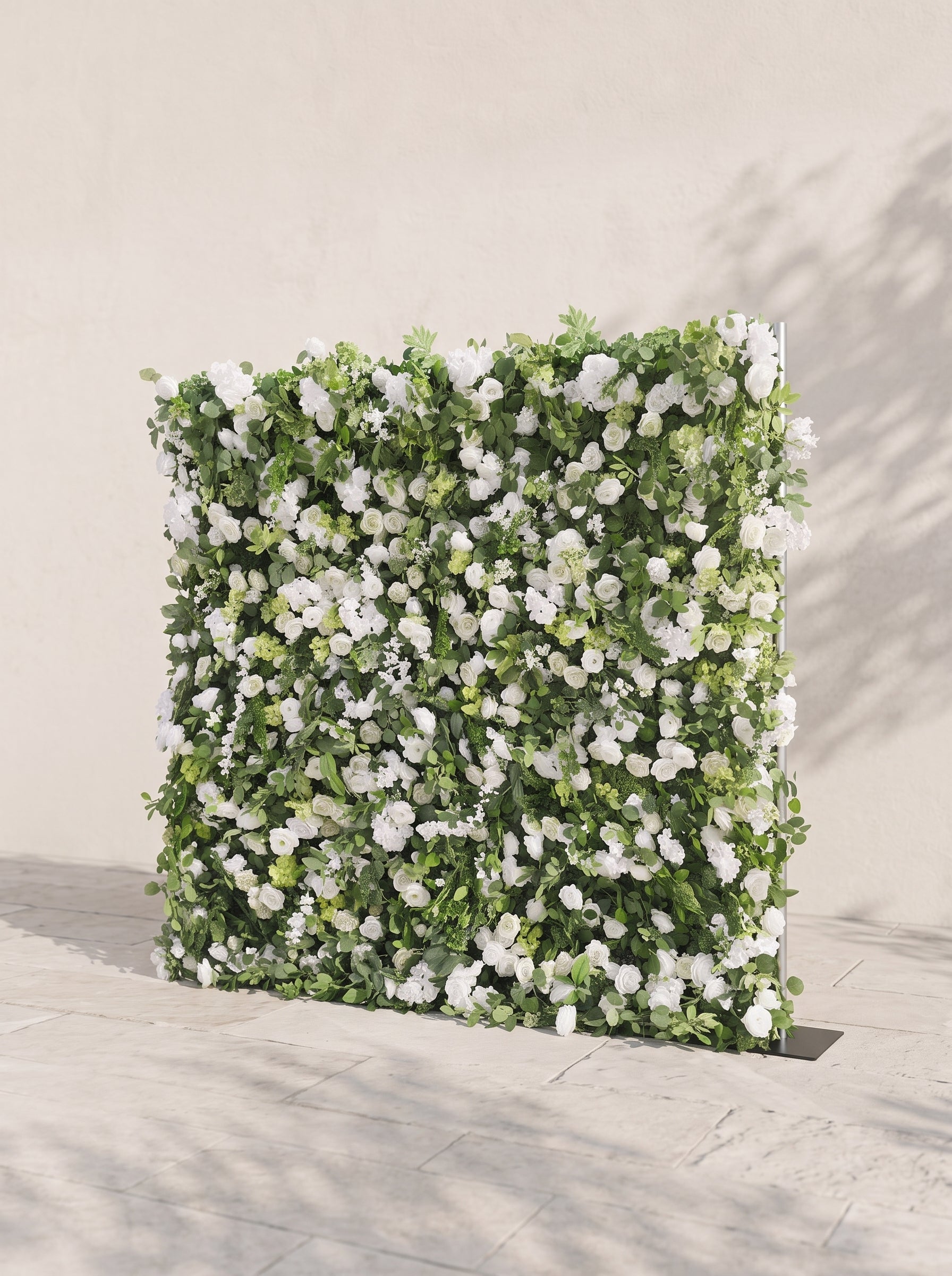 Mormere 5D Fabric Artificial rolling up curtain flower wall — right view