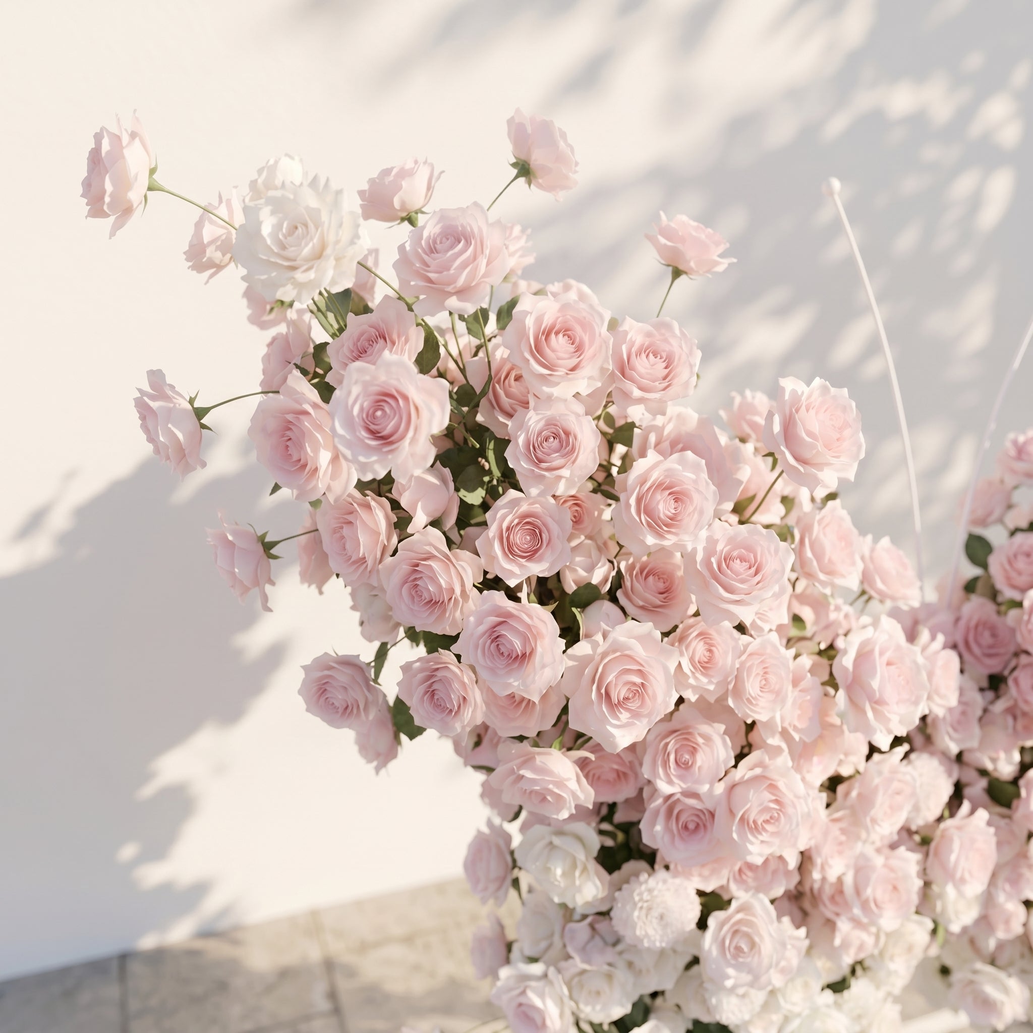 Morviane: Exquisite Pink Butterfly-Shaped Flower Wall for Luxury Events & Parties Backdrop