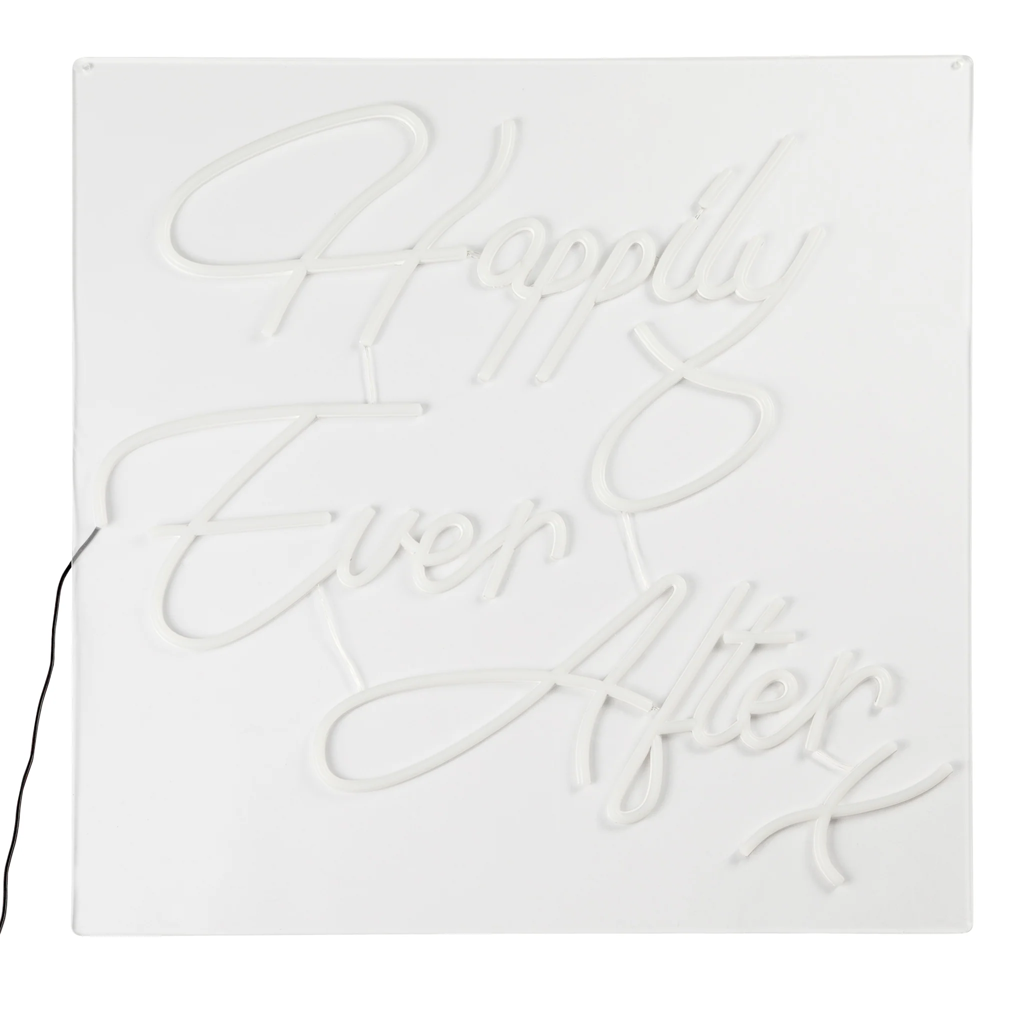 V011: Wedding and Event Decor Neon Sign Happily Ever After Rose Morning