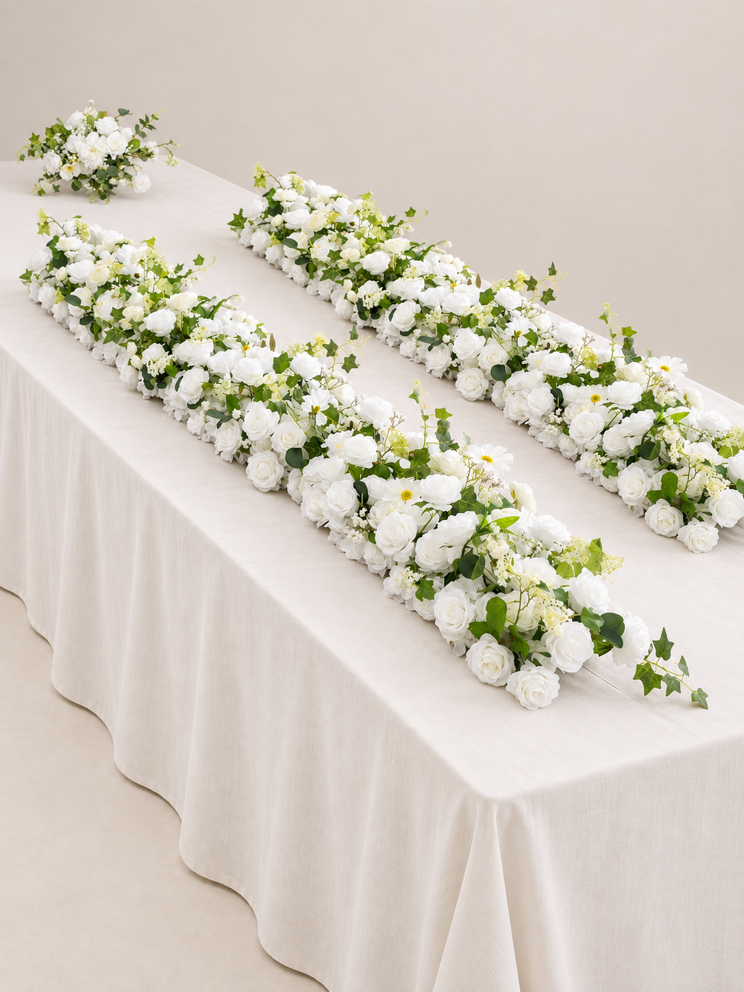 Galia Wedding Reception Package: Welcome Sign Flower(1 Pc) and Long Table Centerpiece(2 Pcs)