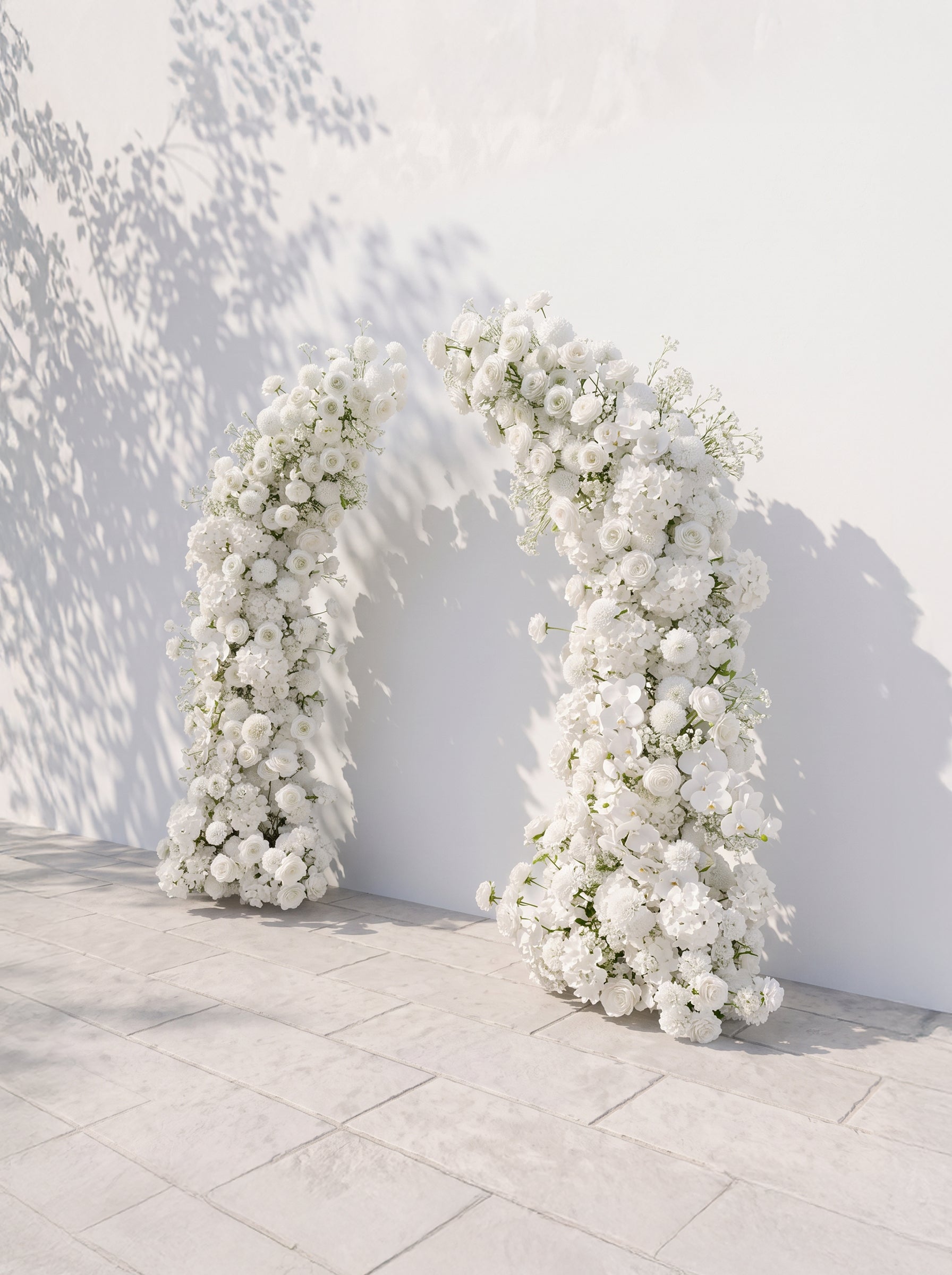Palora Luxury Horn Shaped Flower Arch with Frame for Wedding Party Event Backdrop Decoration — right view