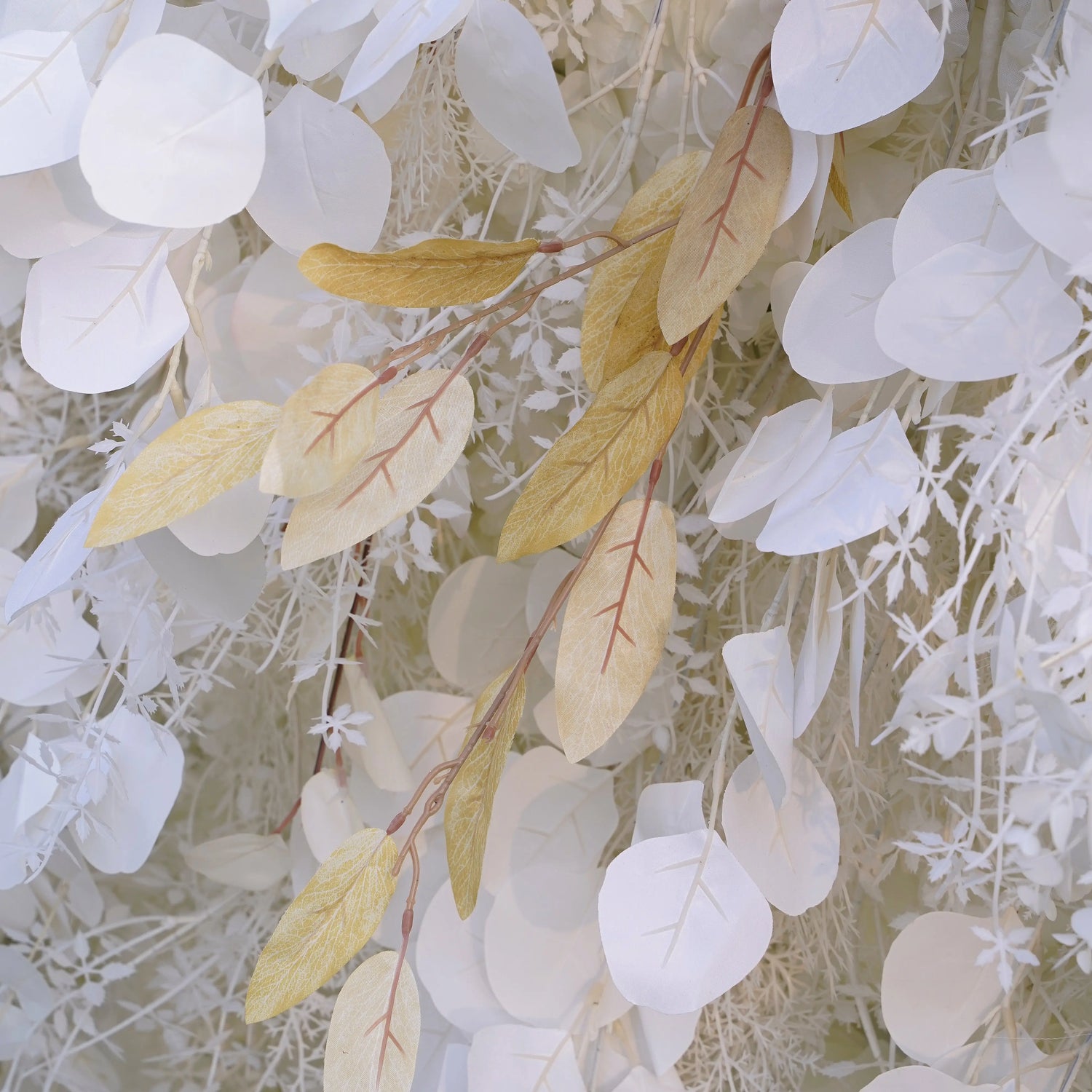 Pampas:5D Grey Pampas Grass Fabric Artificial rolling up curtain flower wall