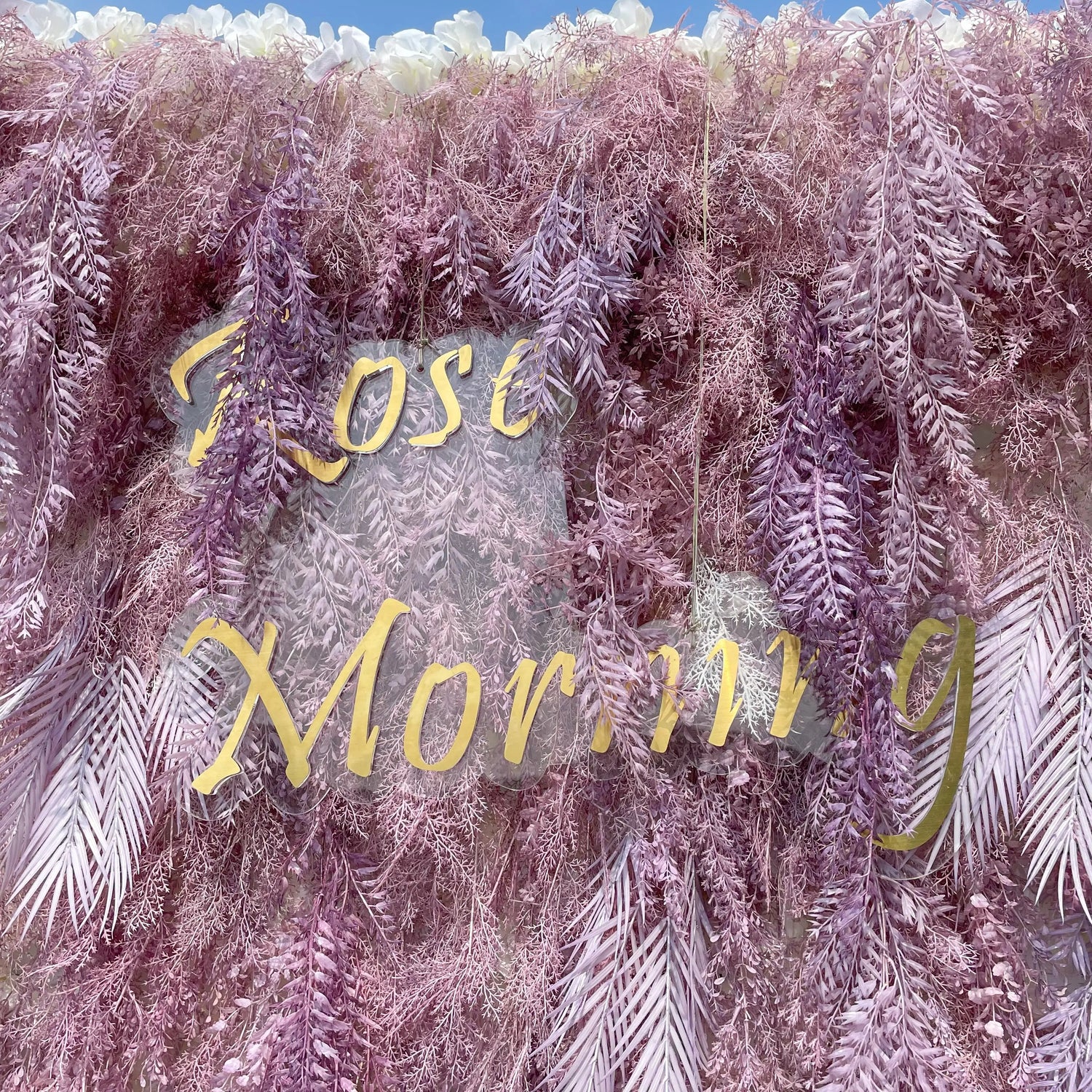 Purple Dream:5D Fabric Artificial rolling up curtain flower wall