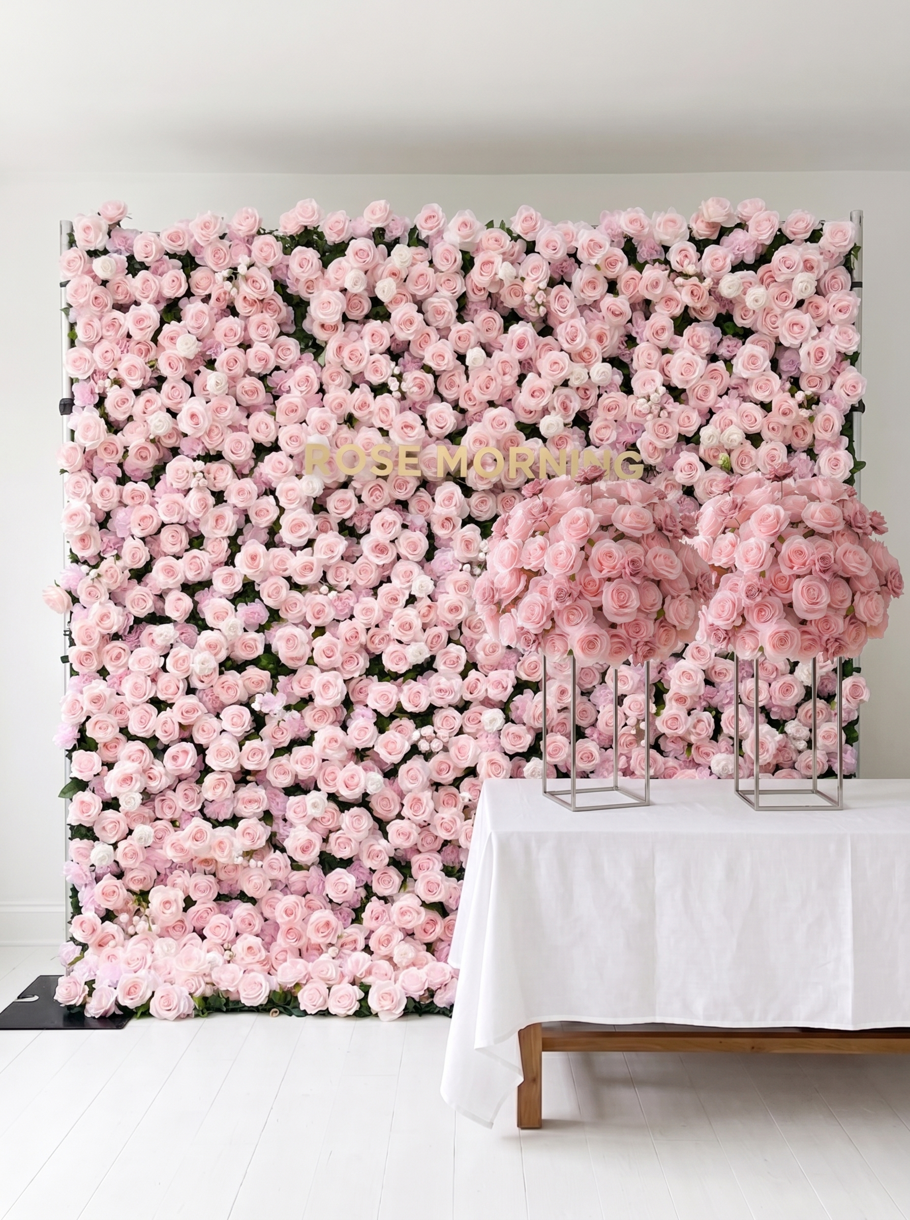 Querido:3D Fabric Artificial rolling up curtain flower wall (In Us Stock 5-7 Days Delivered)