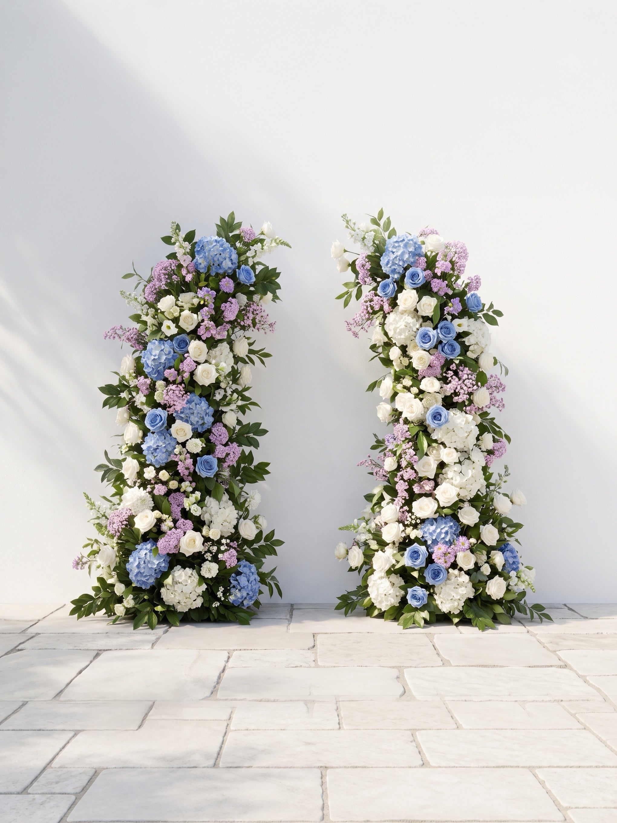 Ralavia Luxury Horn Shaped Flower Arch with Frame for Wedding Party Event Backdrop Decoration — front view